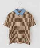 【GREEN BUTTER/グリーンバター】 Stripe エリTee