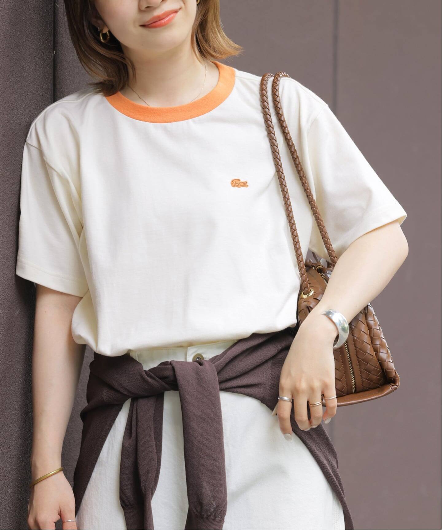 追加》別注【LACOSTE/ラコステ】リンガーTシャツ（Tシャツ／カットソー