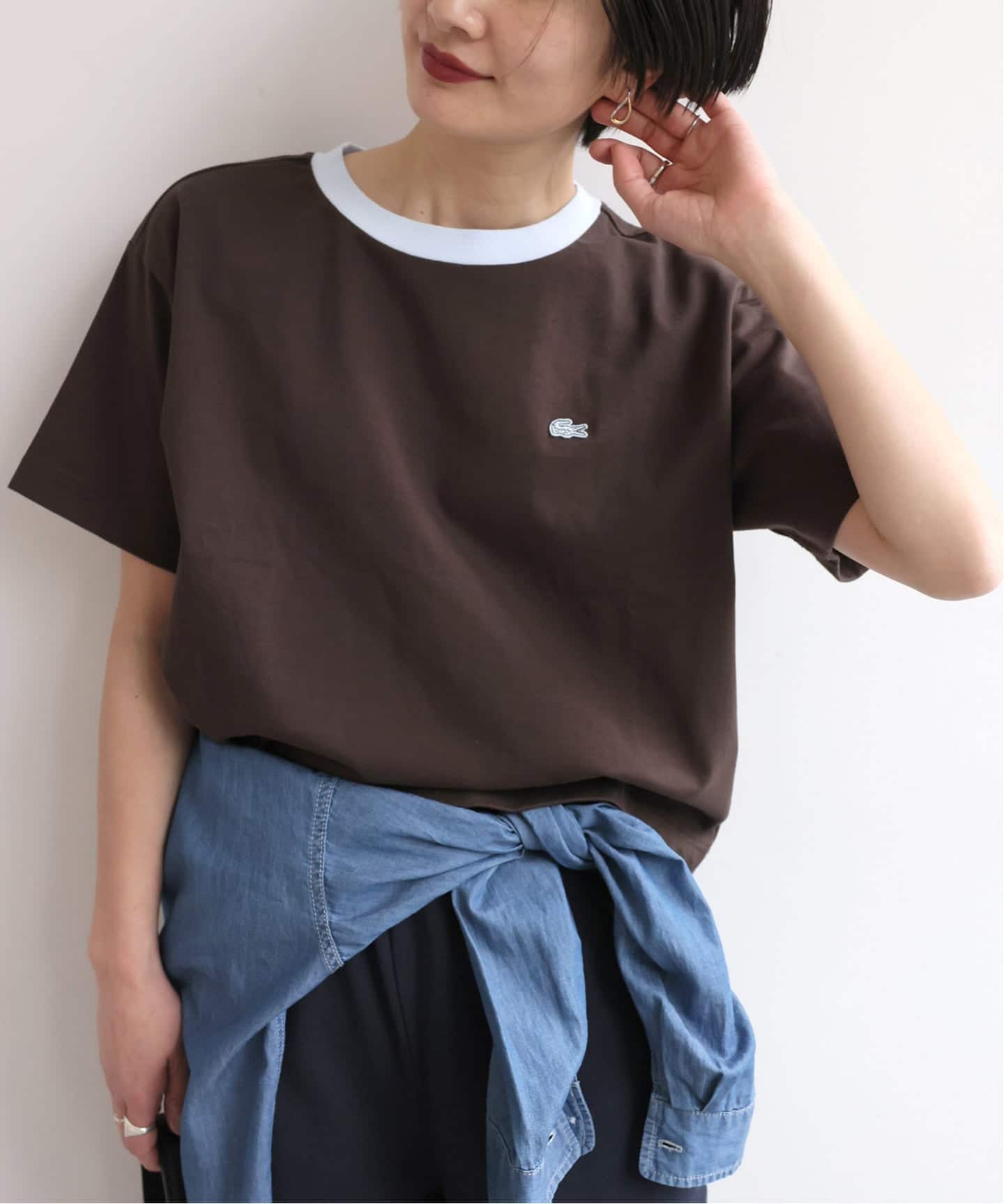 追加》別注【LACOSTE/ラコステ】リンガーTシャツ（Tシャツ／カットソー