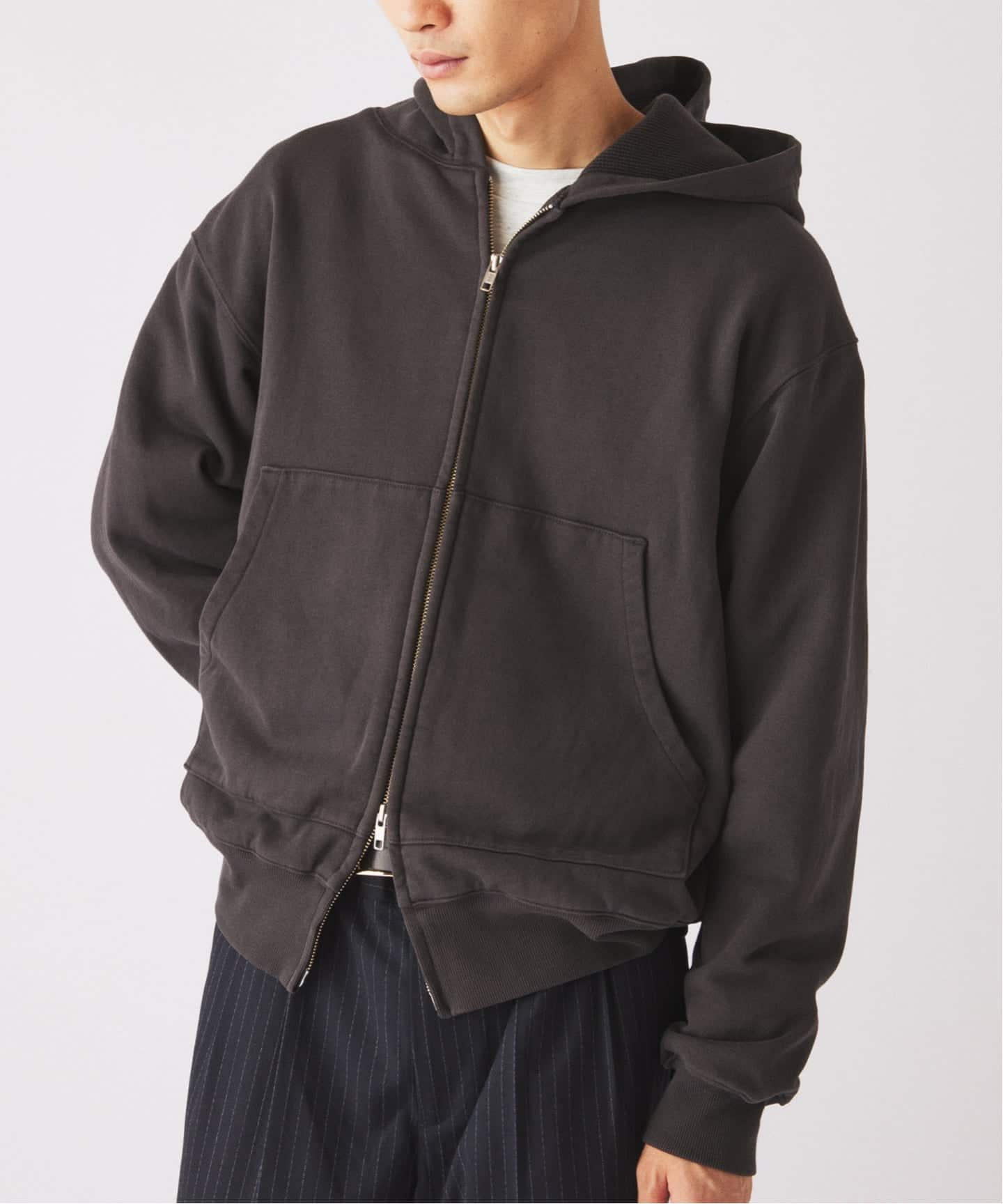 journal standard relumeパーカー 予約》ダブルフェイス ワッフル ジップパーカー（パーカー）｜JOURNAL