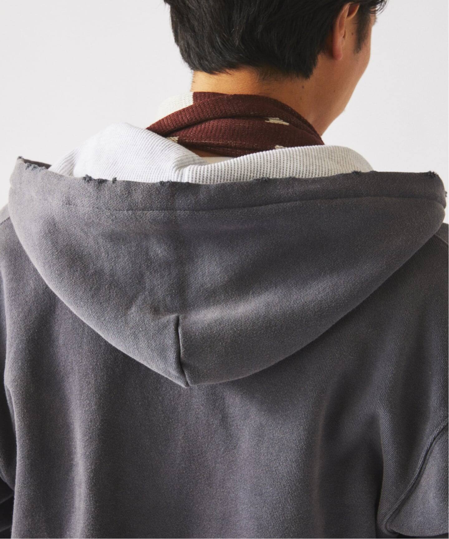 ダブルフェイス ワッフル ジップパーカー（パーカー）｜JOURNAL