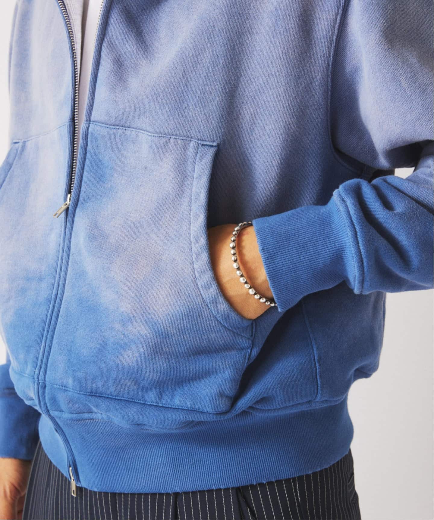 ダブルフェイス ワッフル ジップパーカー（パーカー）｜JOURNAL