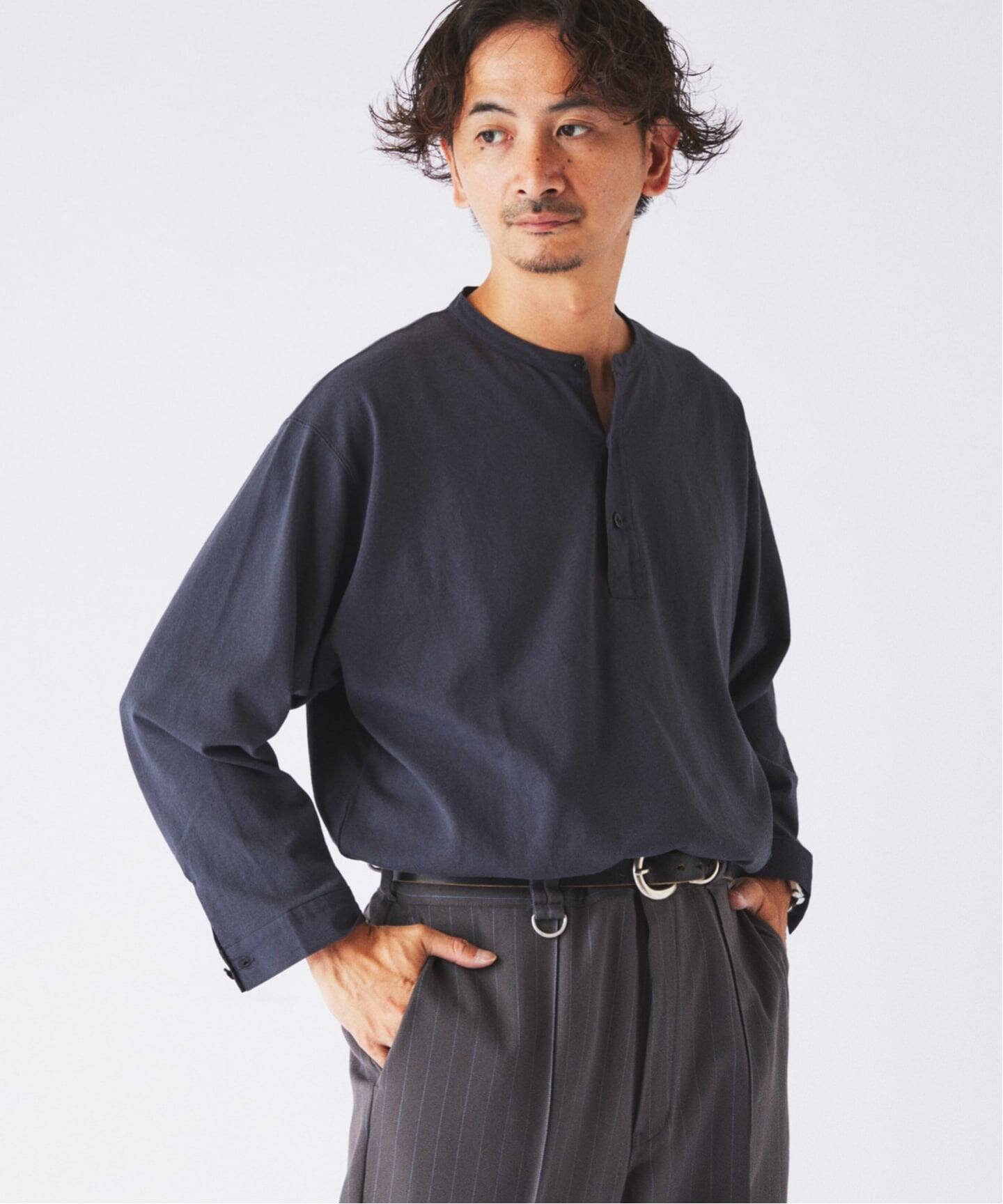 スリーピング ヘンリーネック ロングスリーブ（Tシャツ／カットソー