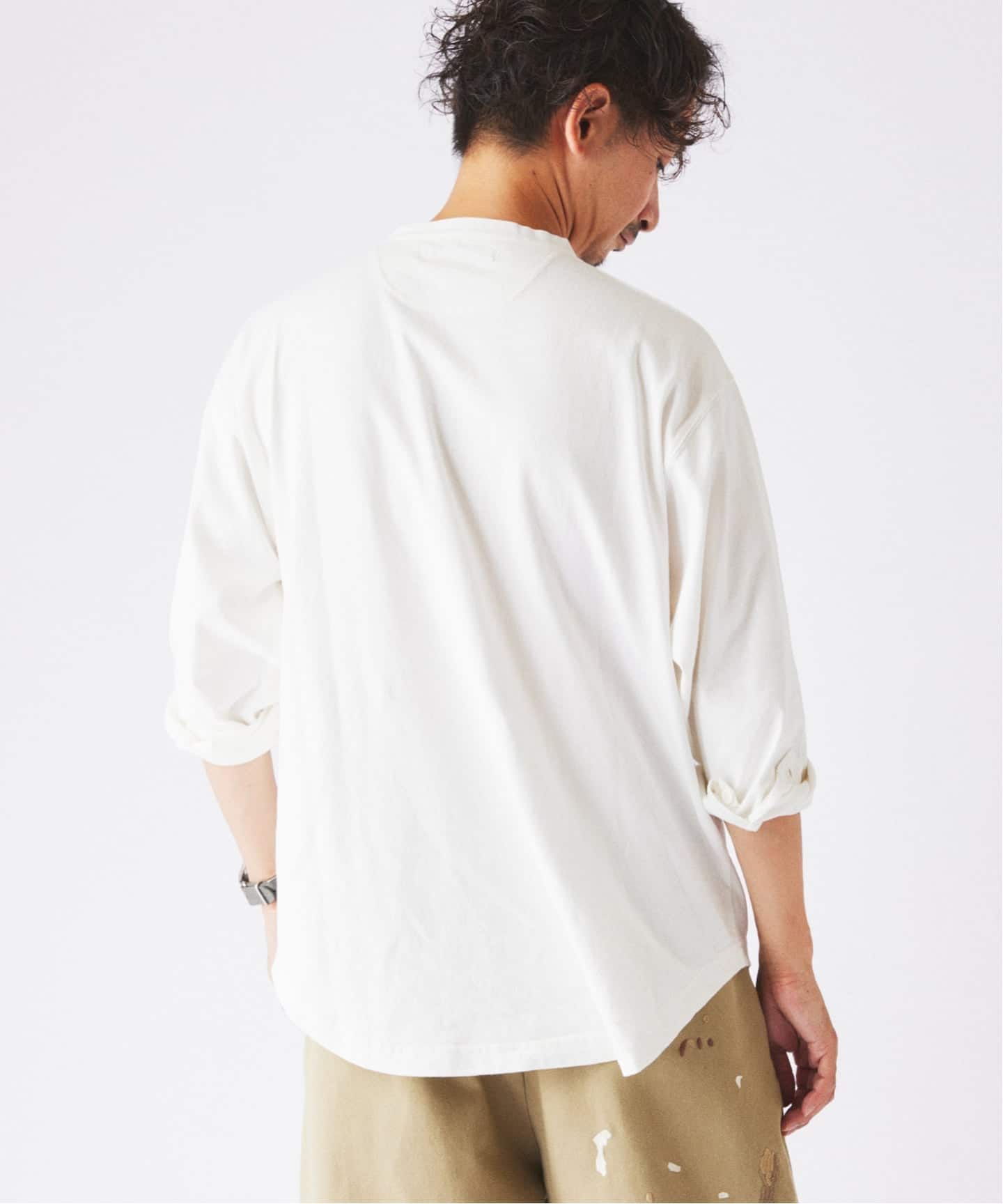スリーピング ヘンリーネック ロングスリーブ（Tシャツ／カットソー