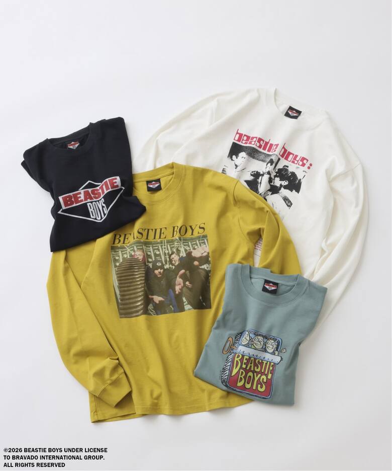 BEASTIE BOYS / ビースティ・ボーイズ 別注 ヴィンテージ加工 ロンT（T 