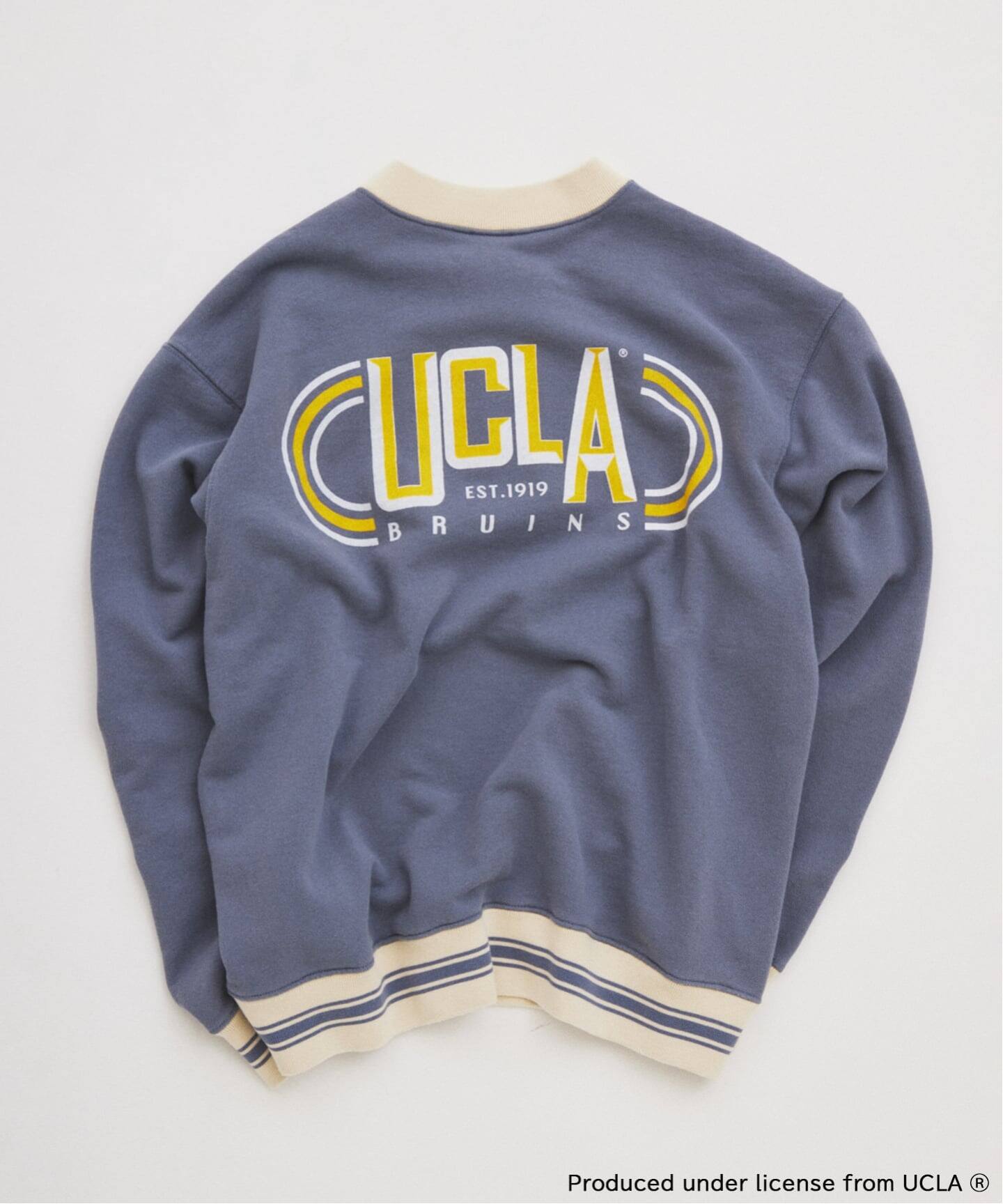 JOURNALSTANDARDrelume ヴィンテージ加工スウェット UCLA×relume ヴィンテージ加工スウェット/ハーフジップ・ヘンリー