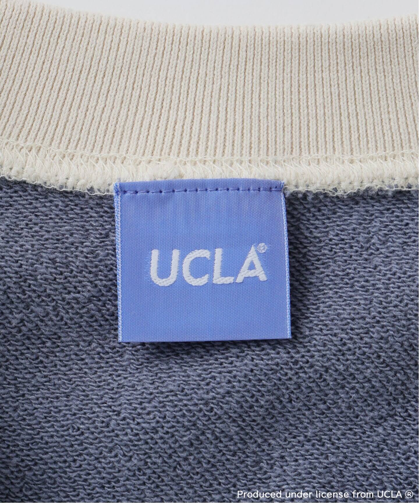 UCLA×relume ヴィンテージ加工スウェット/ハーフジップ・ヘンリー