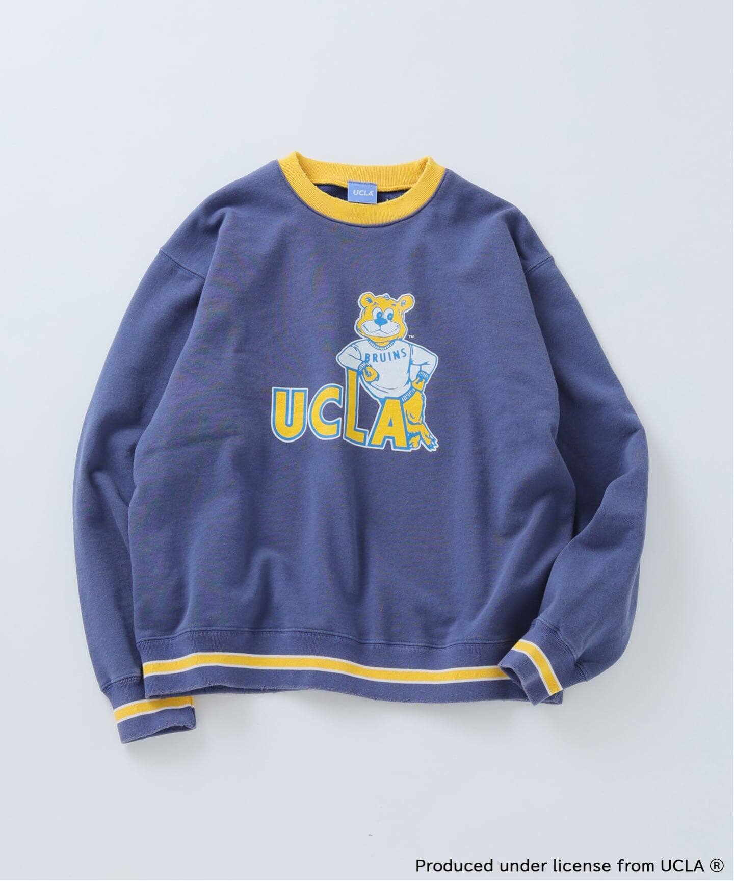 JOURNALSTANDARDrelume ヴィンテージ加工スウェット UCLA×relume ヴィンテージ加工スウェット/ハーフジップ・ヘンリー