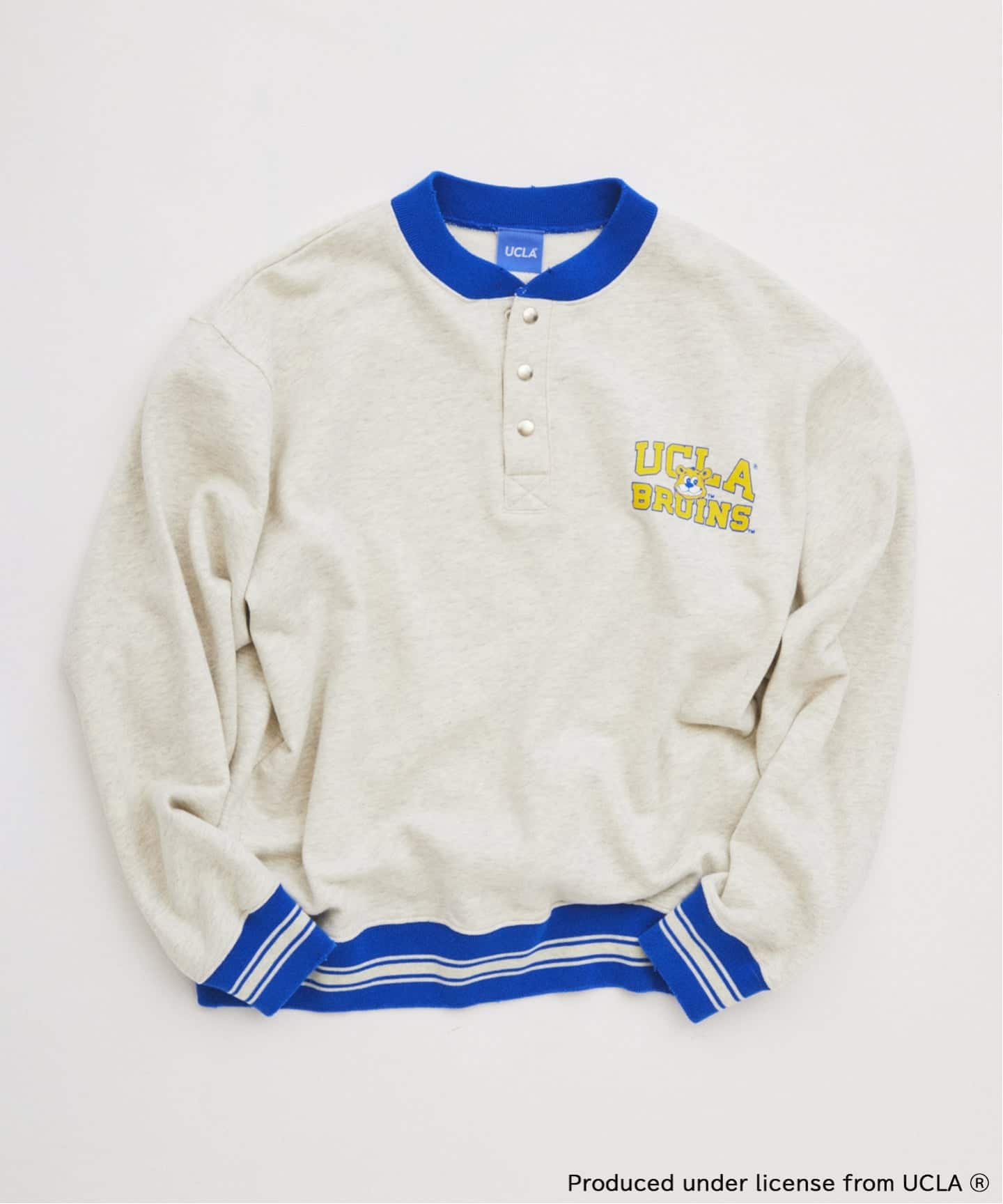 JOURNALSTANDARDrelume ヴィンテージ加工スウェット UCLA×relume ヴィンテージ加工スウェット/ハーフジップ・ヘンリー