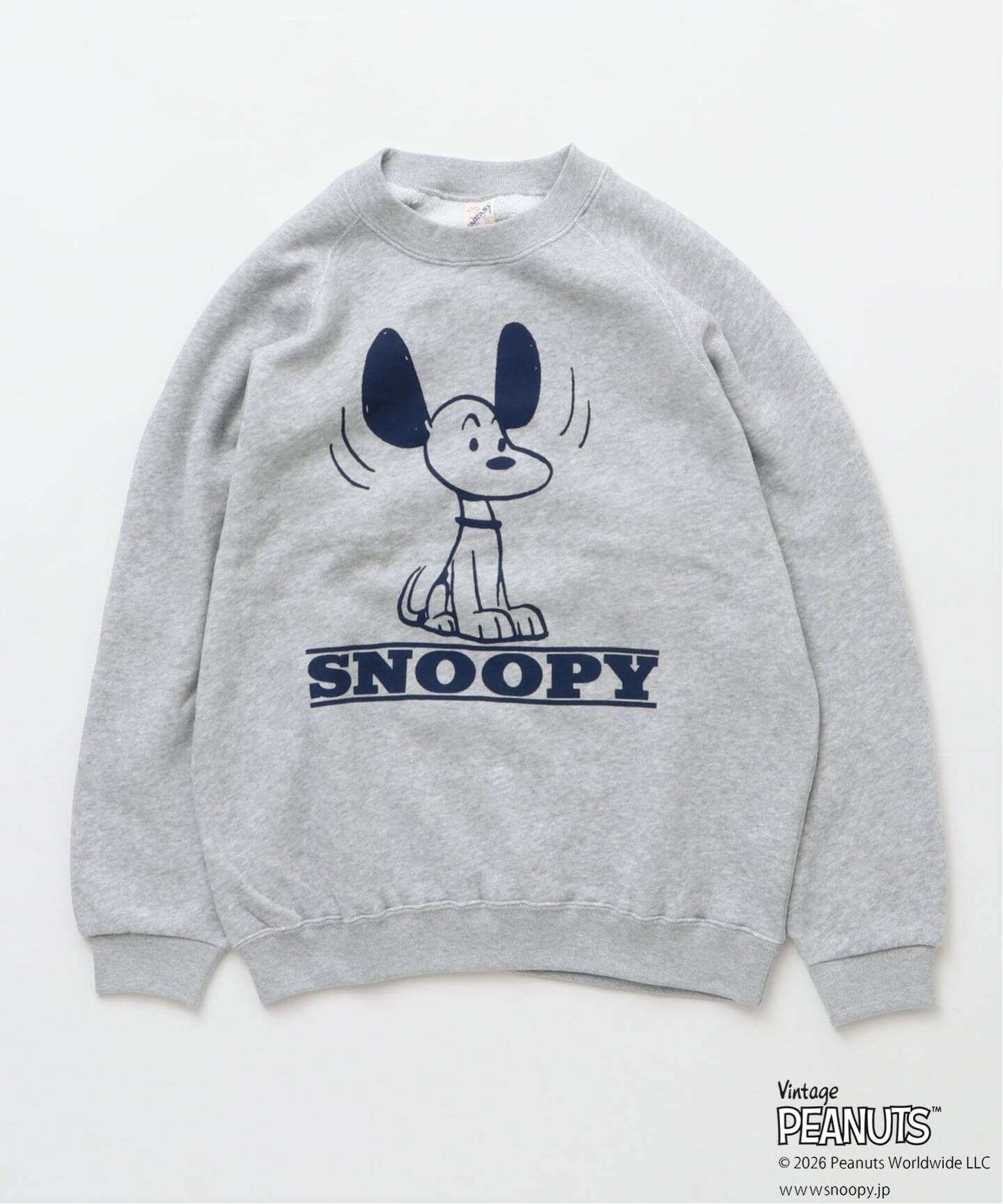 予約》PEANUTS / ピーナッツ 別注 ヴィンテージ プリントスウェット 
