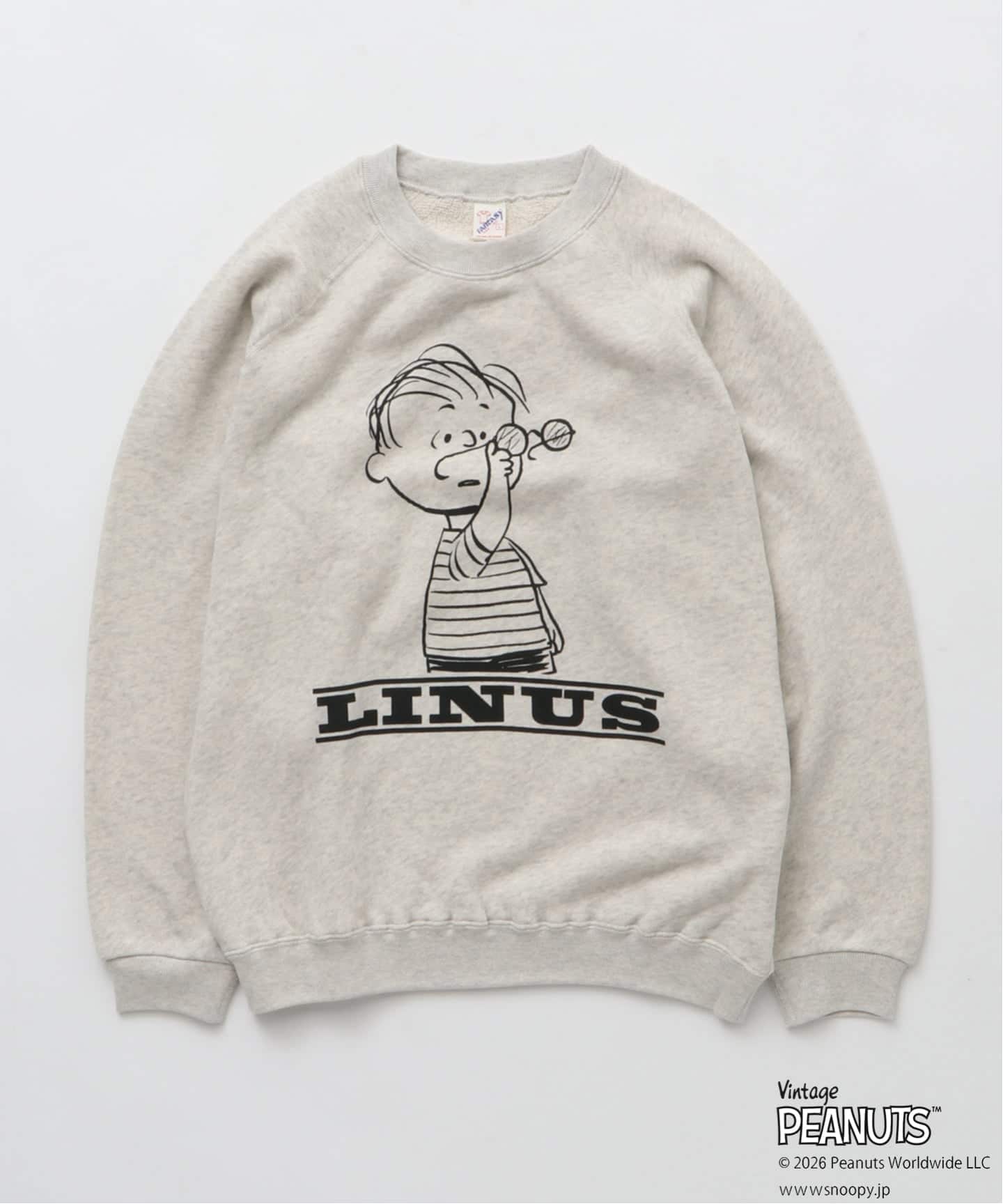 予約》PEANUTS / ピーナッツ 別注 ヴィンテージ プリントスウェット