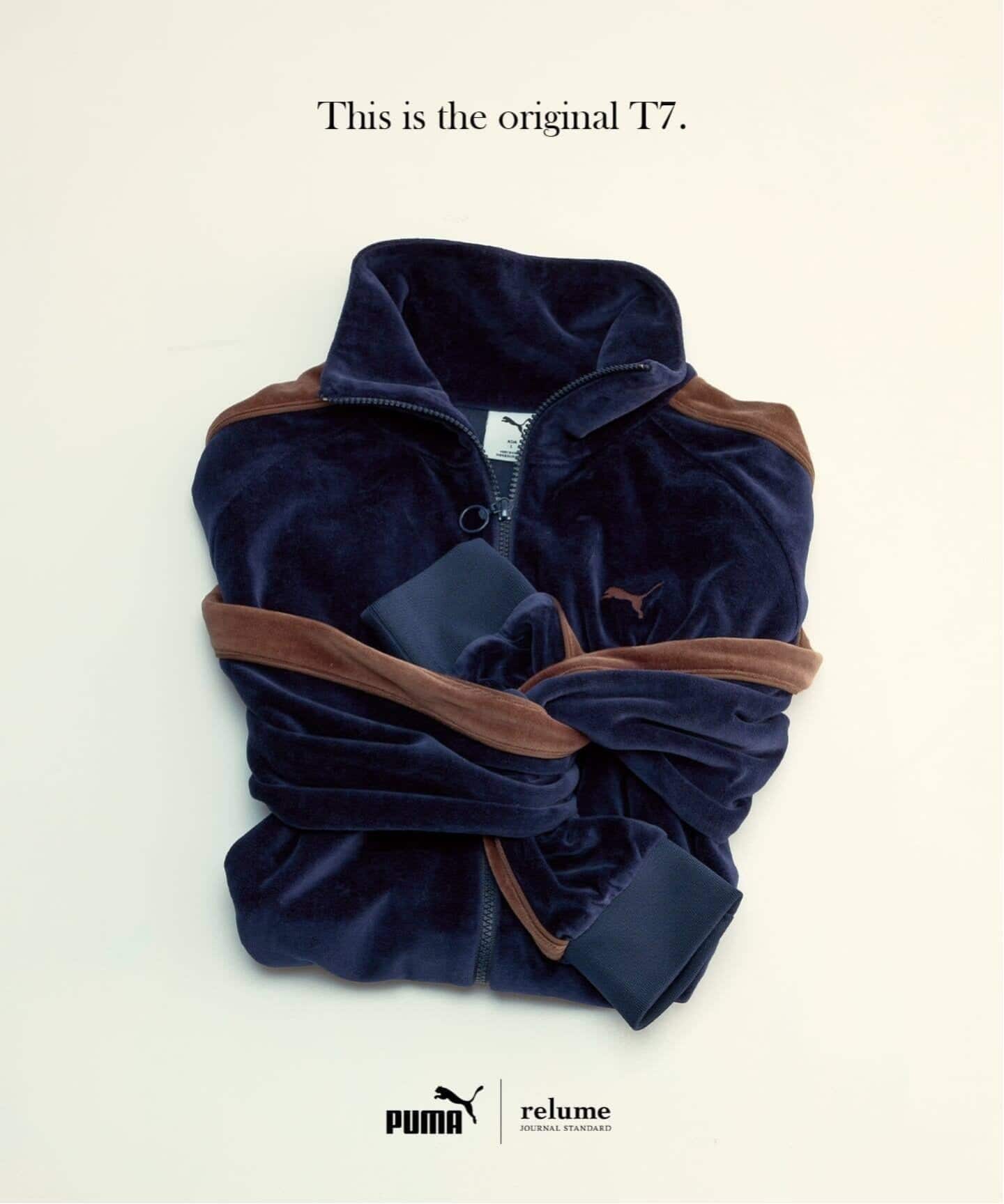 追加予約》PUMA / プーマ 別注 ”T7” ベロア トラックジャケット
