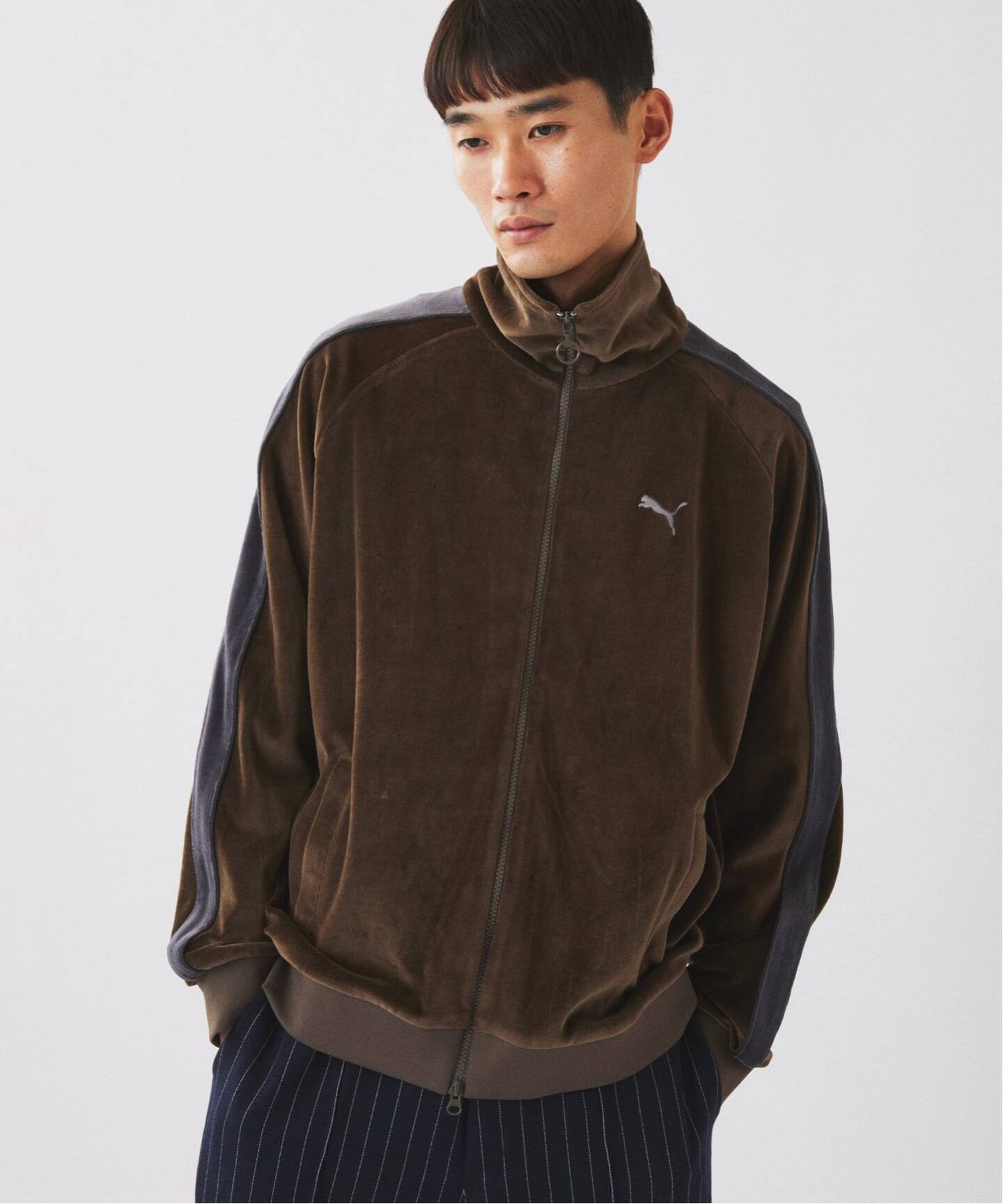 ×JOURNAL STANDARD ベロア トラックジャケット S 追加予約》PUMA / プーマ 別注 ”T7” ベロア トラックジャケット