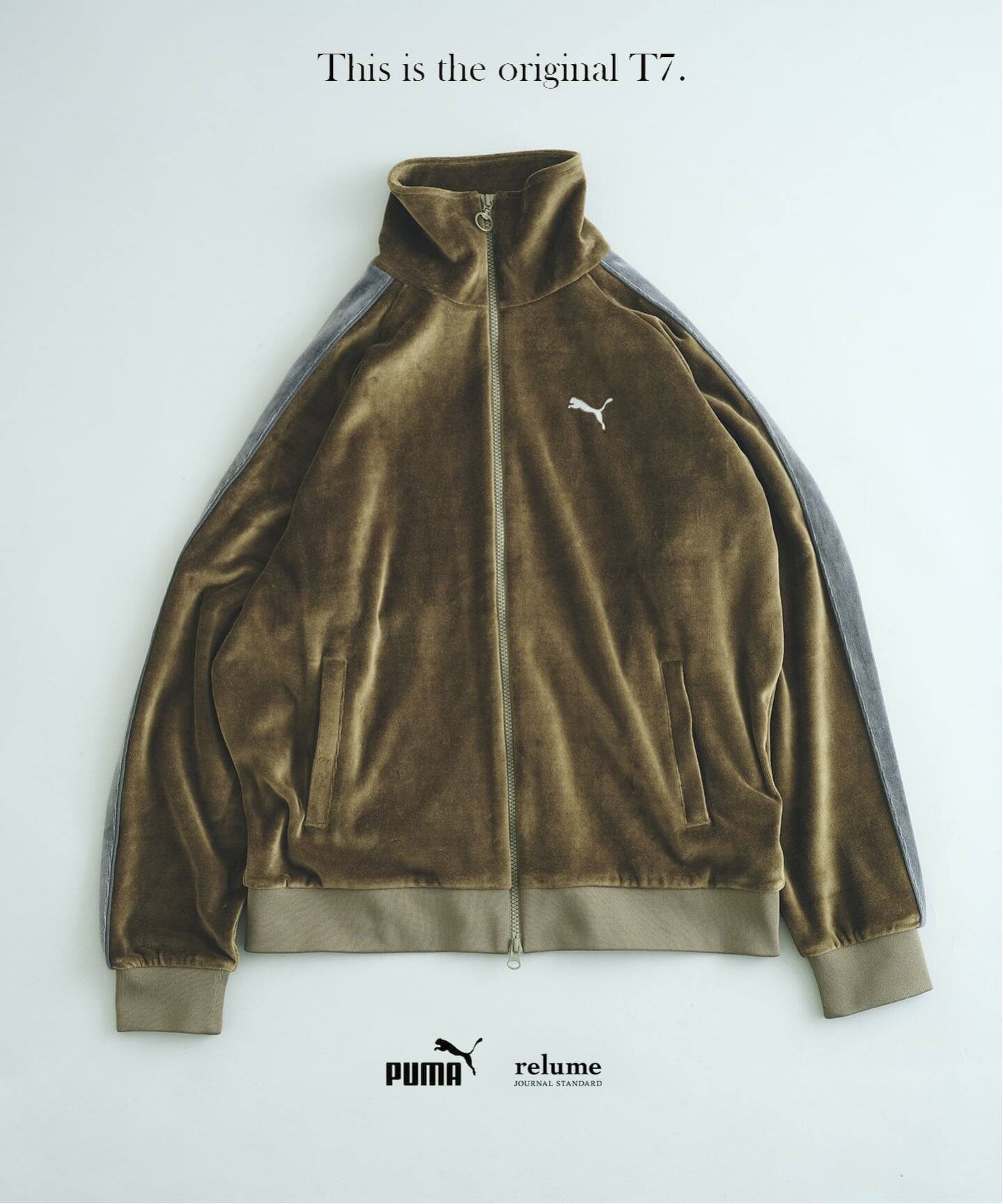 追加予約》PUMA / プーマ 別注 ”T7” ベロア トラックジャケット 