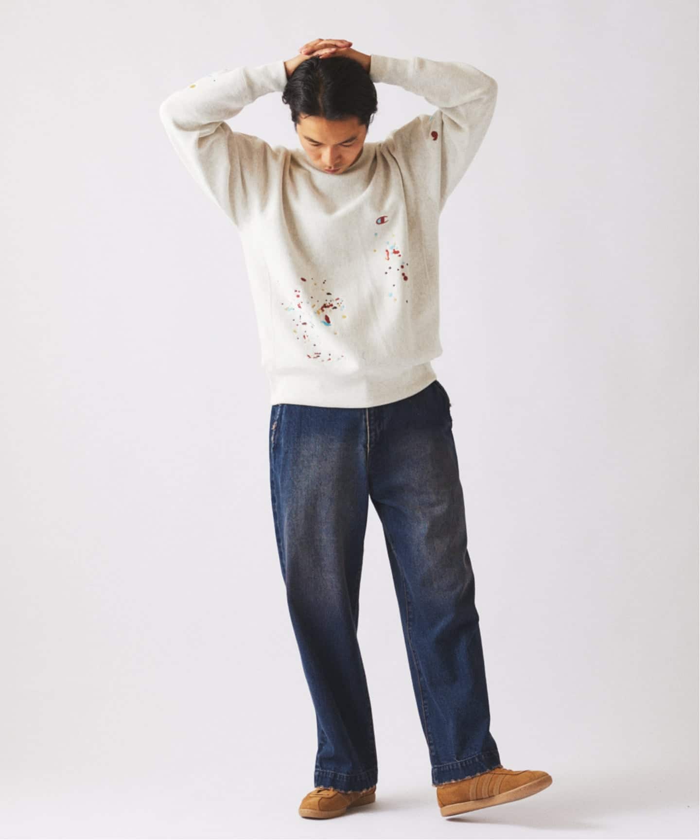 予約》CHAMPION / チャンピオン 別注 R/W 刺繍スプラッシュ スウェット