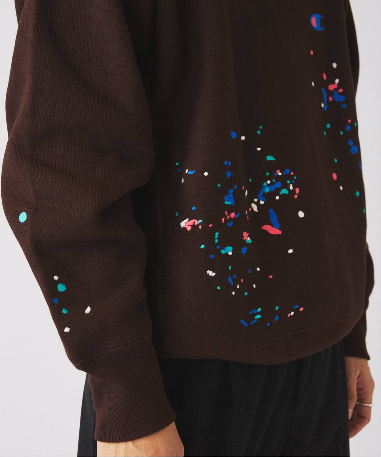 CHAMPION / チャンピオン 別注 R/W 刺繍スプラッシュ スウェット