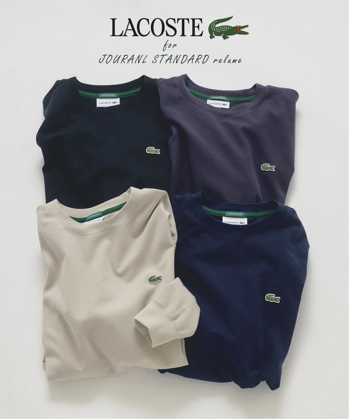 LACOSTE / ラコステ 別注 クルーネック カットソー（Tシャツ