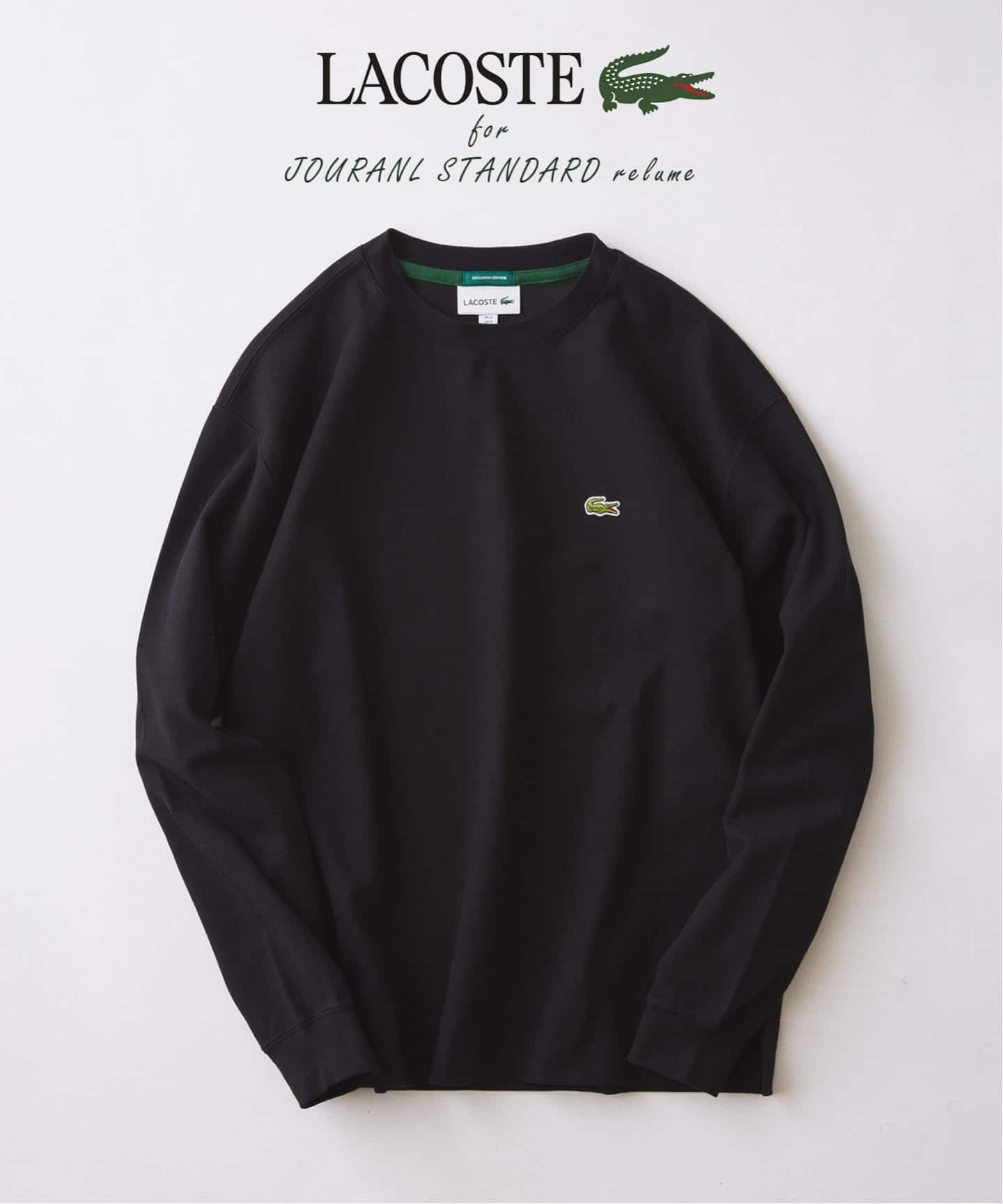 JOURNAL STANDARD relume LACOSTE Tシャツ 36 予約》LACOSTE / ラコステ 別注 クルーネック カットソー（Tシャツ