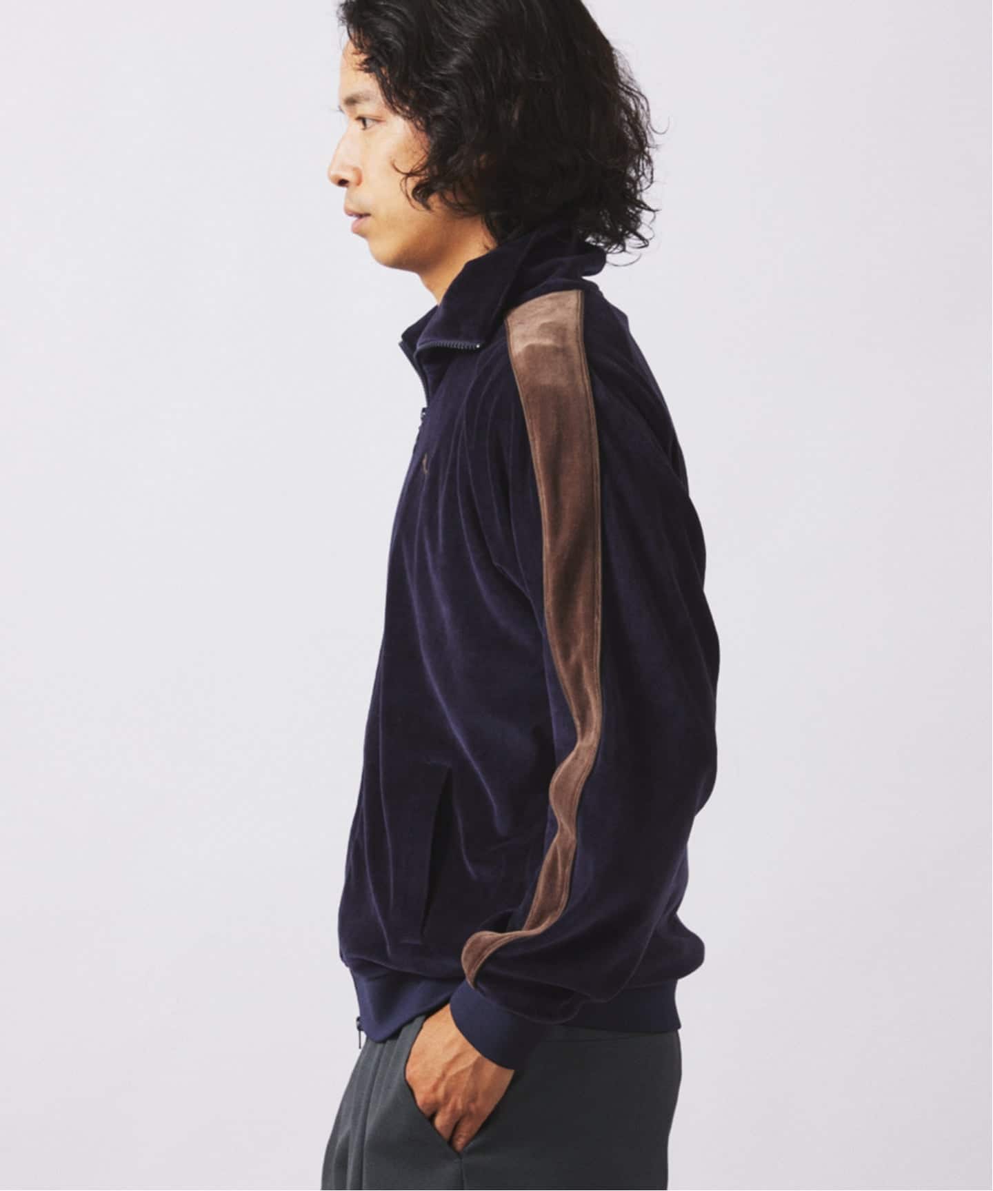 【未使用・タグ付】別注PUMA T7 ベロアトラックジャケット/ネイビー WEB限定追加予約》PUMA / プーマ 別注 ”T7” ベロア トラックジャケット