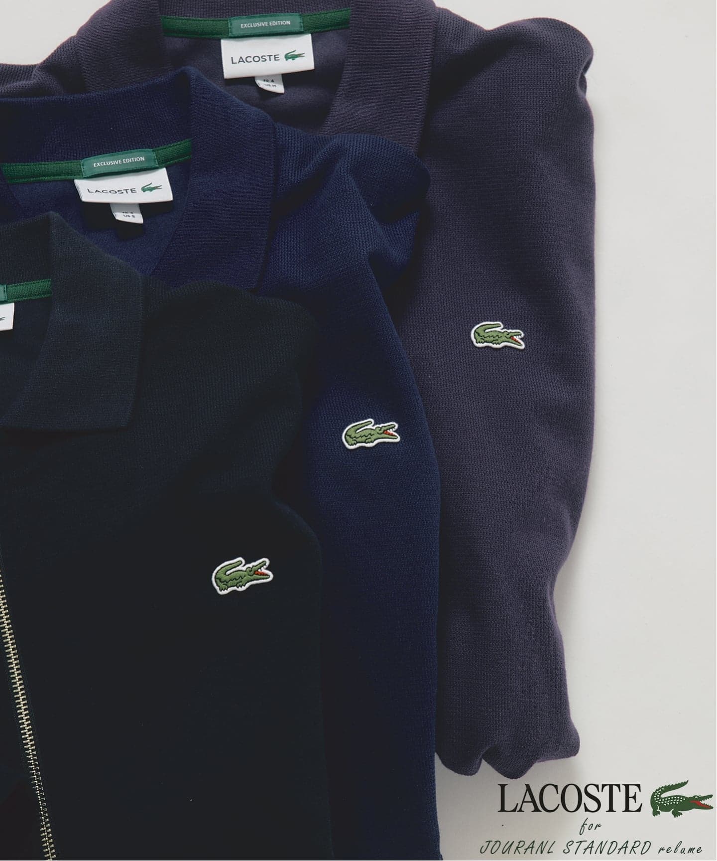 LACOSTE / ラコステ 別注 フルジップ カーディガン（カーディガン