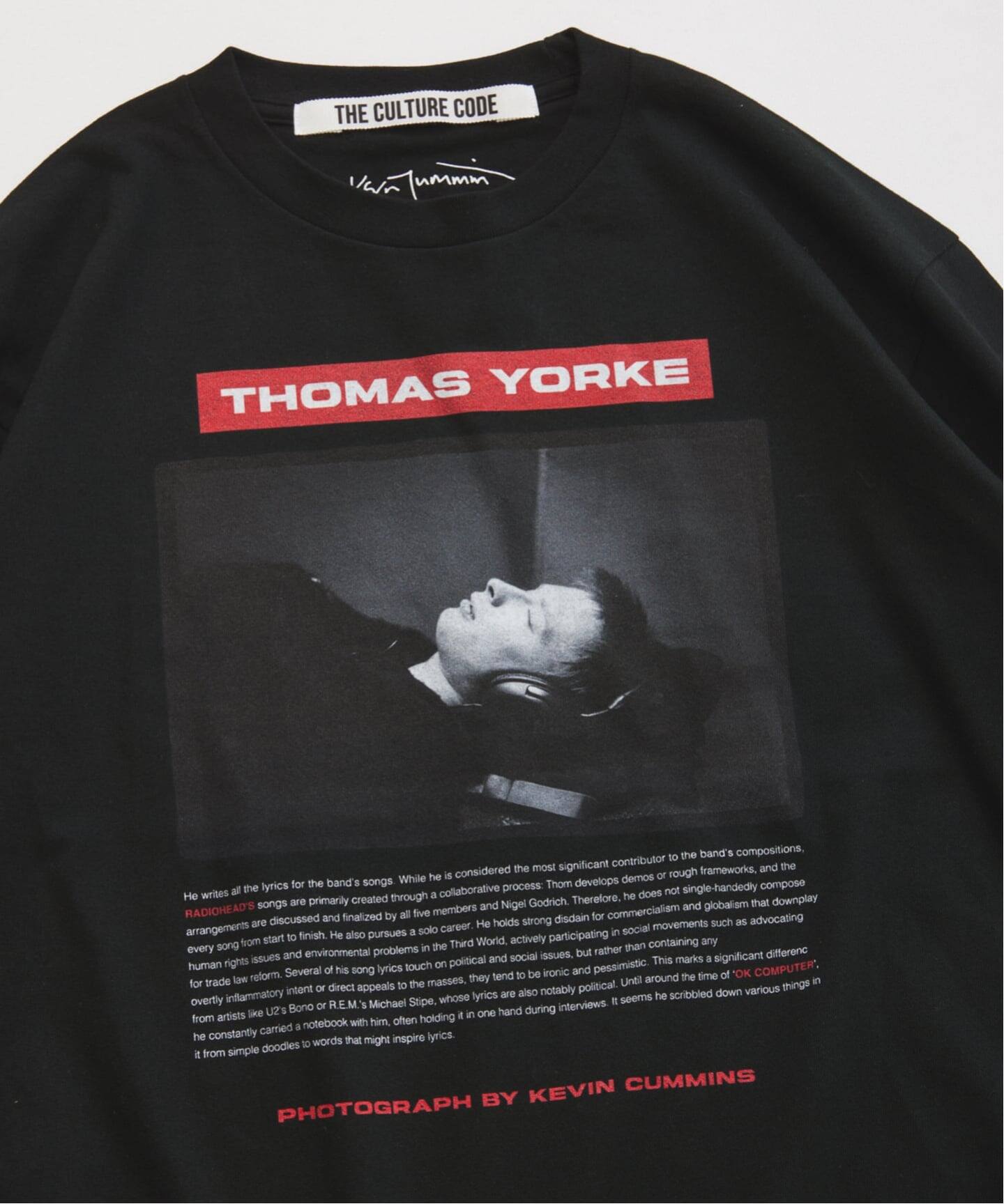 トムヨーク レディオヘッド ブラック Mサイズ　Tシャツ THE CULTURE CODE】レディオヘッド 