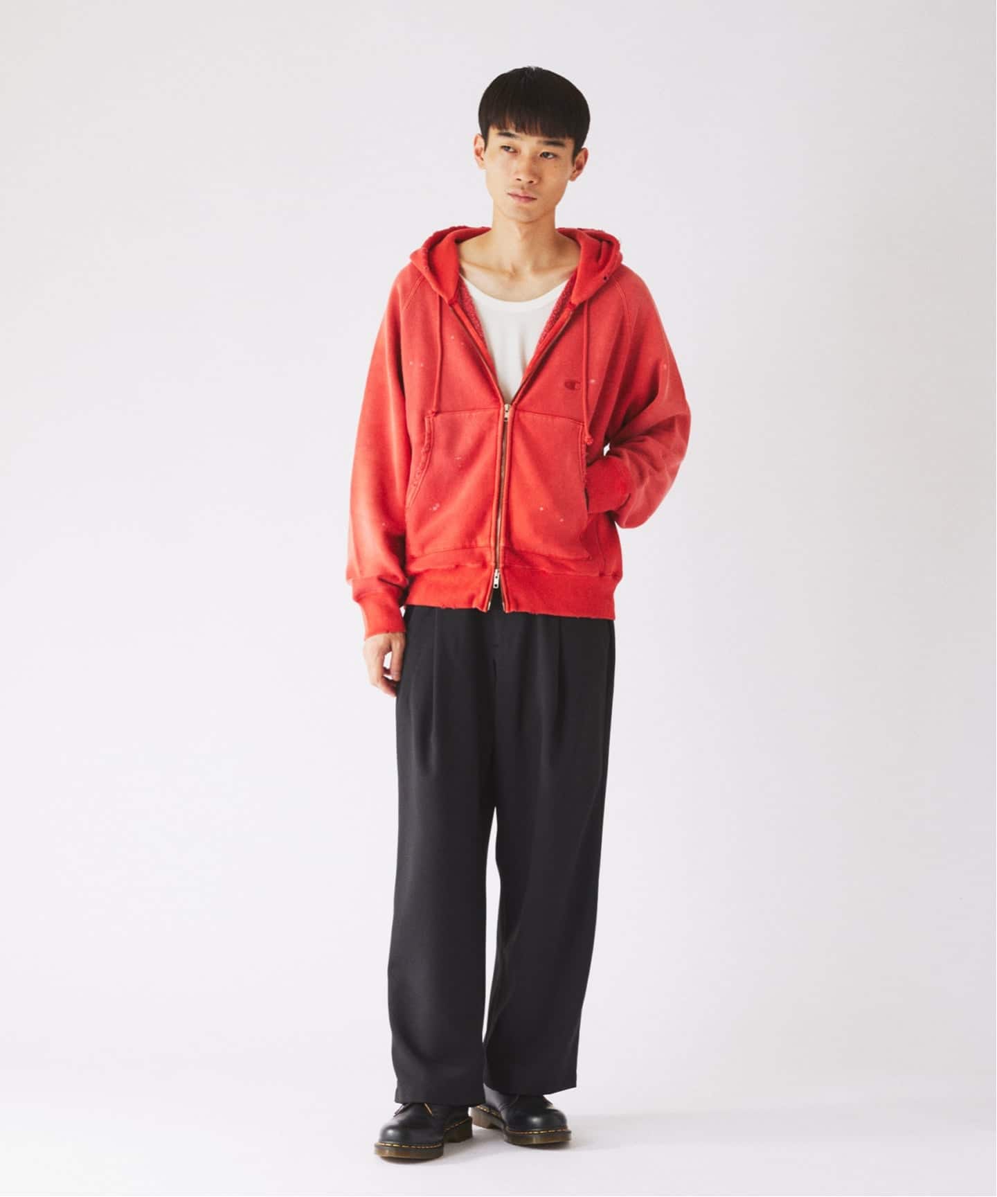 予約》CHAMPION / チャンピオン 別注 R/W オーバーダイ ジップパーカー