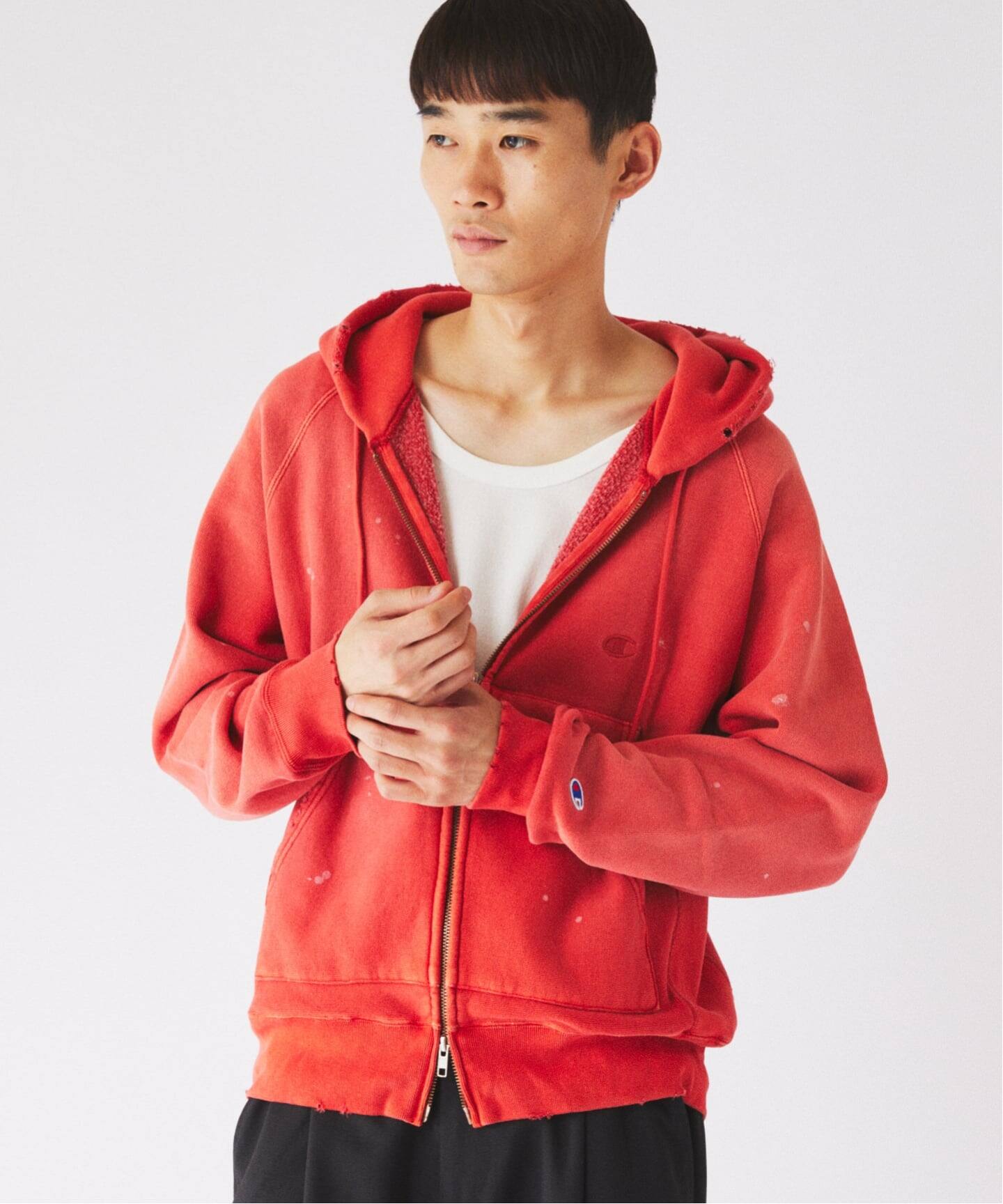 CHAMPION / チャンピオン 別注 R/W オーバーダイ ジップパーカー