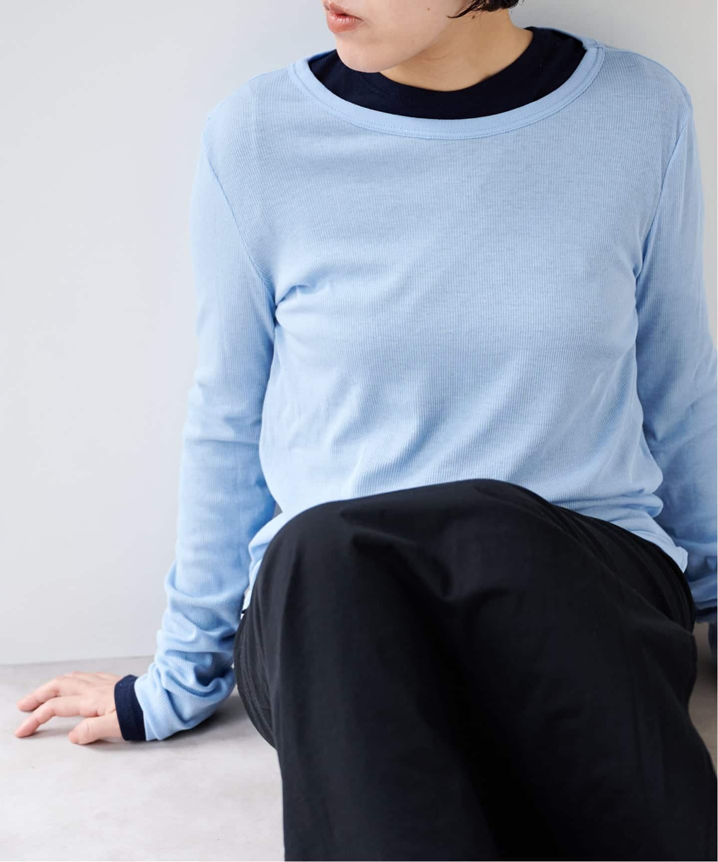 追加11》パウダリーコットンプルオーバー（Tシャツ／カットソー