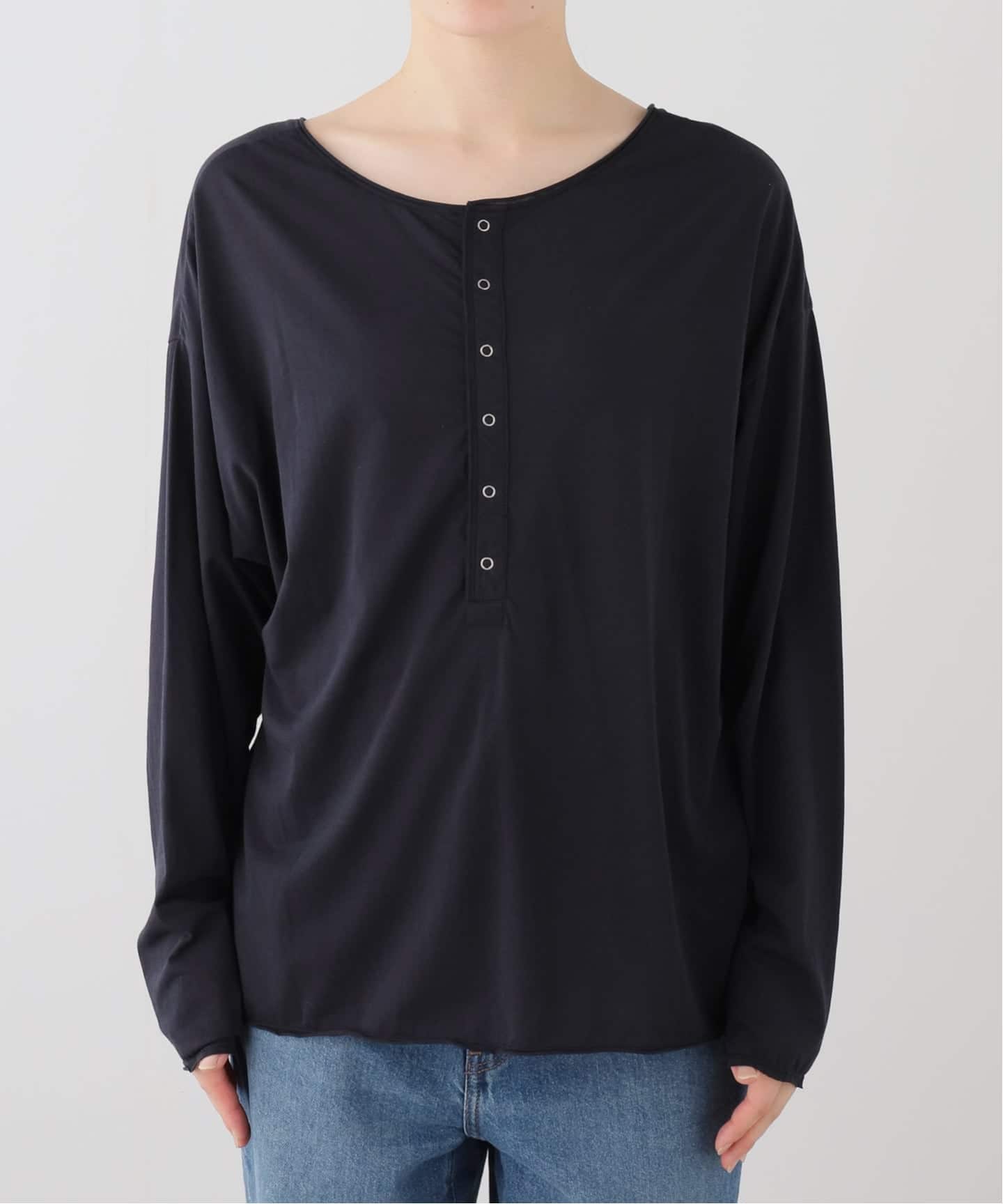 追加2》2WAYスナッププルオーバー（Tシャツ／カットソー）｜EMILY WEEK