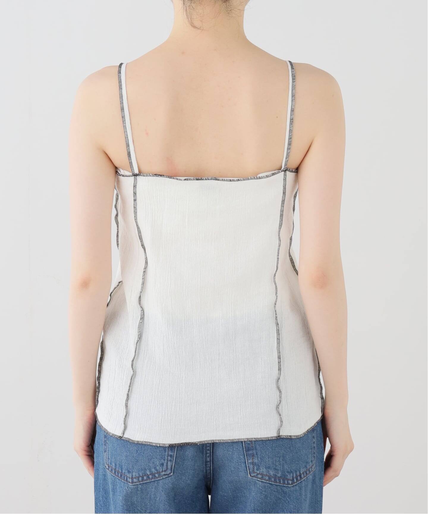 baserange Shok Square Top - クリンクルリネン BASERANGE/ベースレンジ】SHOK SQUARE TOP（Tシャツ／カットソー