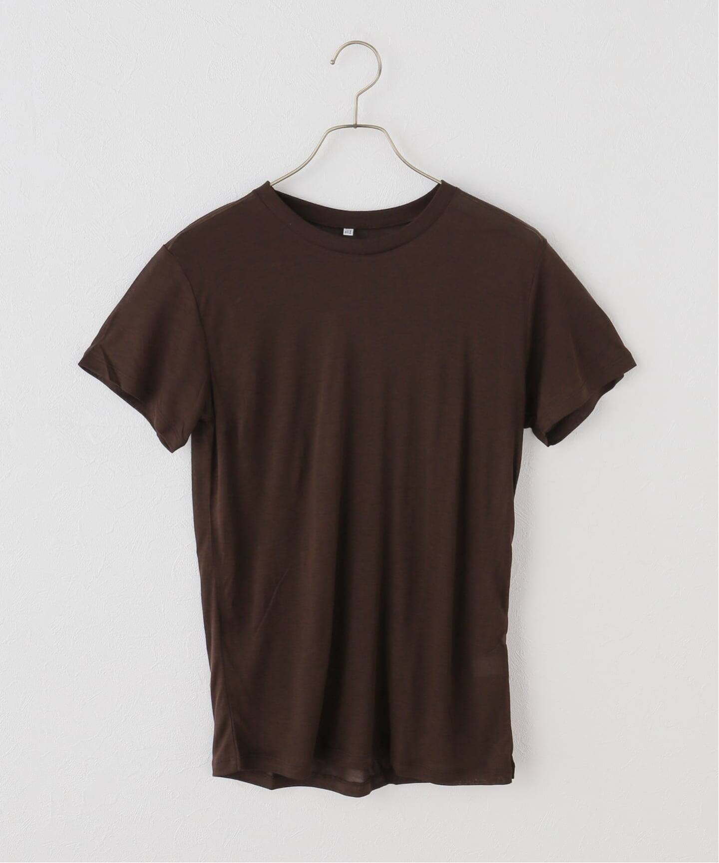 BASErange ベースレンジ　ブラウンパイルオールインワン　半袖　S BASERANGE/ベースレンジ】TEE SHIRT（Tシャツ／カットソー）｜EMILY