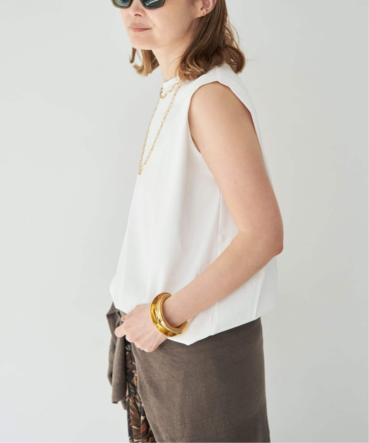 Smooth Tuck Tシャツ（Tシャツ／カットソー）｜Deuxieme Classe