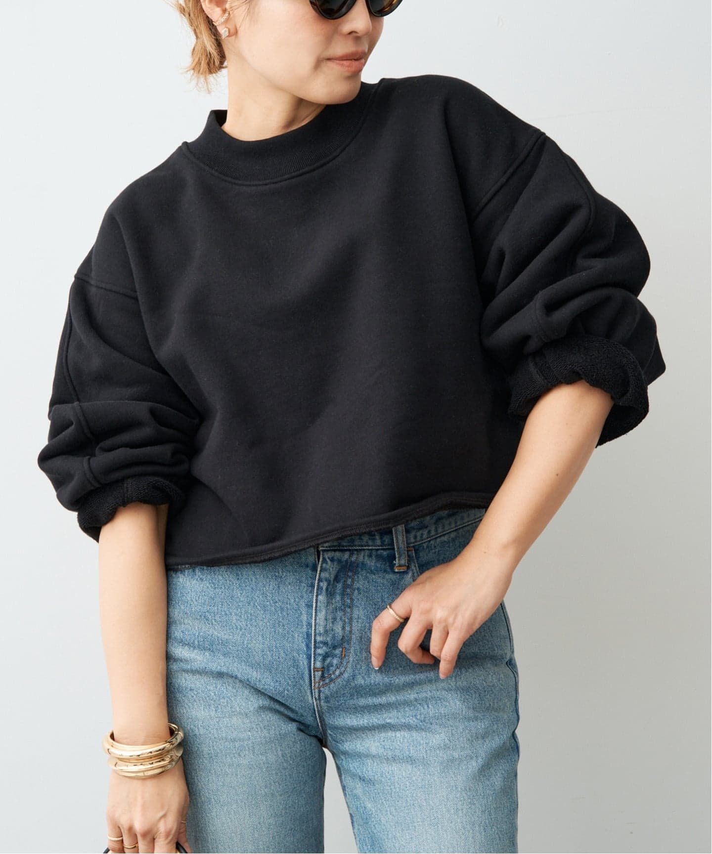 予約》CELERI モックネック スウェット（スウェット）｜Deuxieme