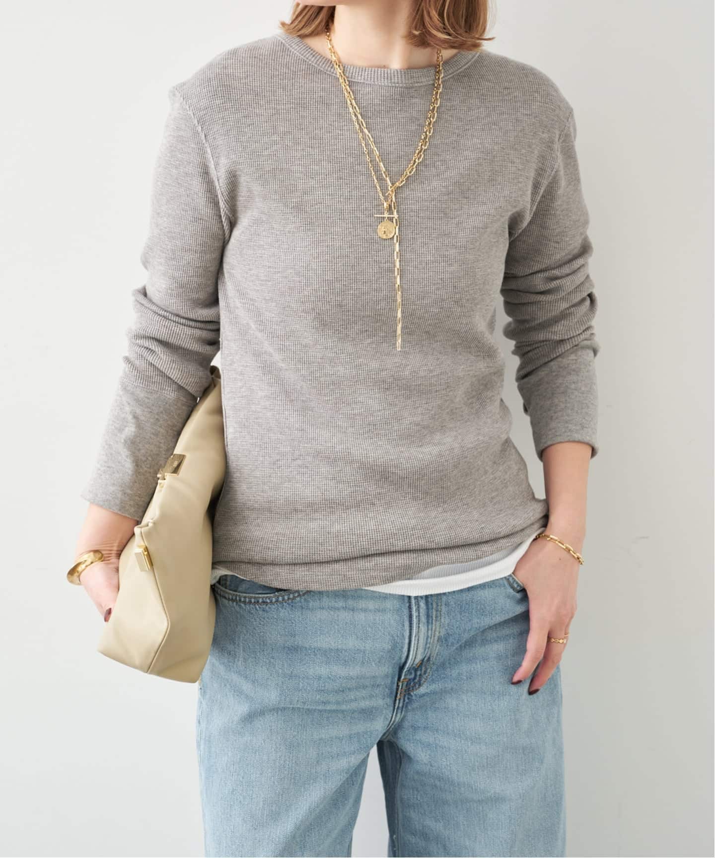 WOOLY WAFFLE プルオーバー（Tシャツ／カットソー）｜Deuxieme Classe