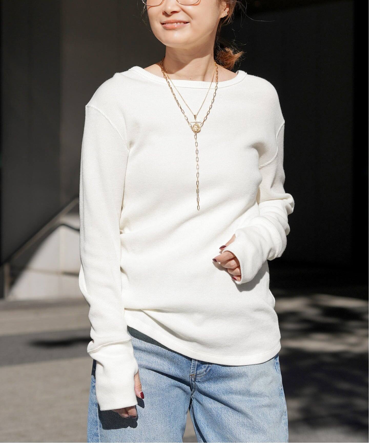 WOOLY WAFFLE プルオーバー（Tシャツ／カットソー）｜Deuxieme Classe