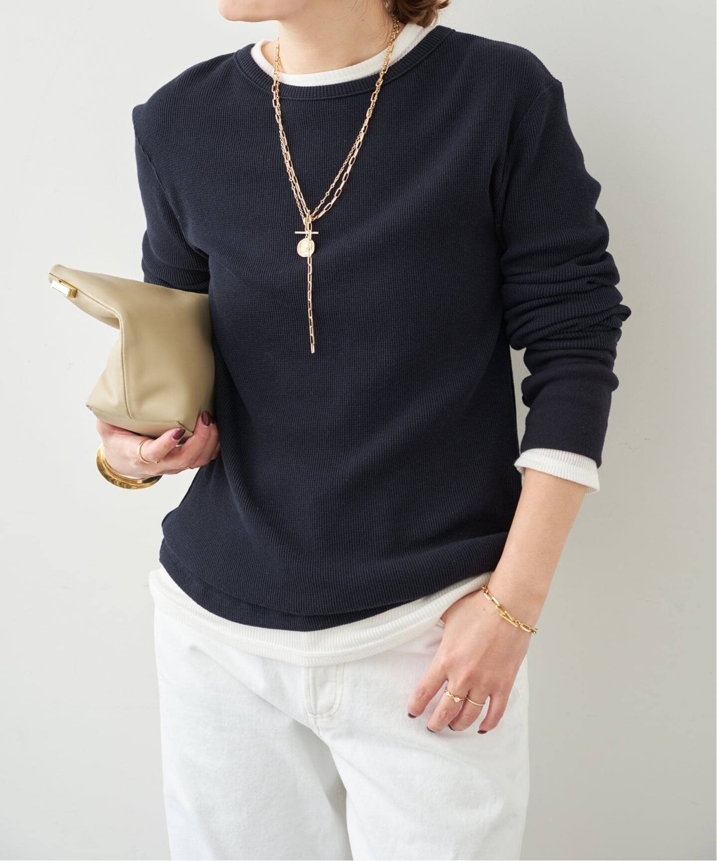 WOOLY WAFFLE プルオーバー（Tシャツ／カットソー）｜Deuxieme Classe