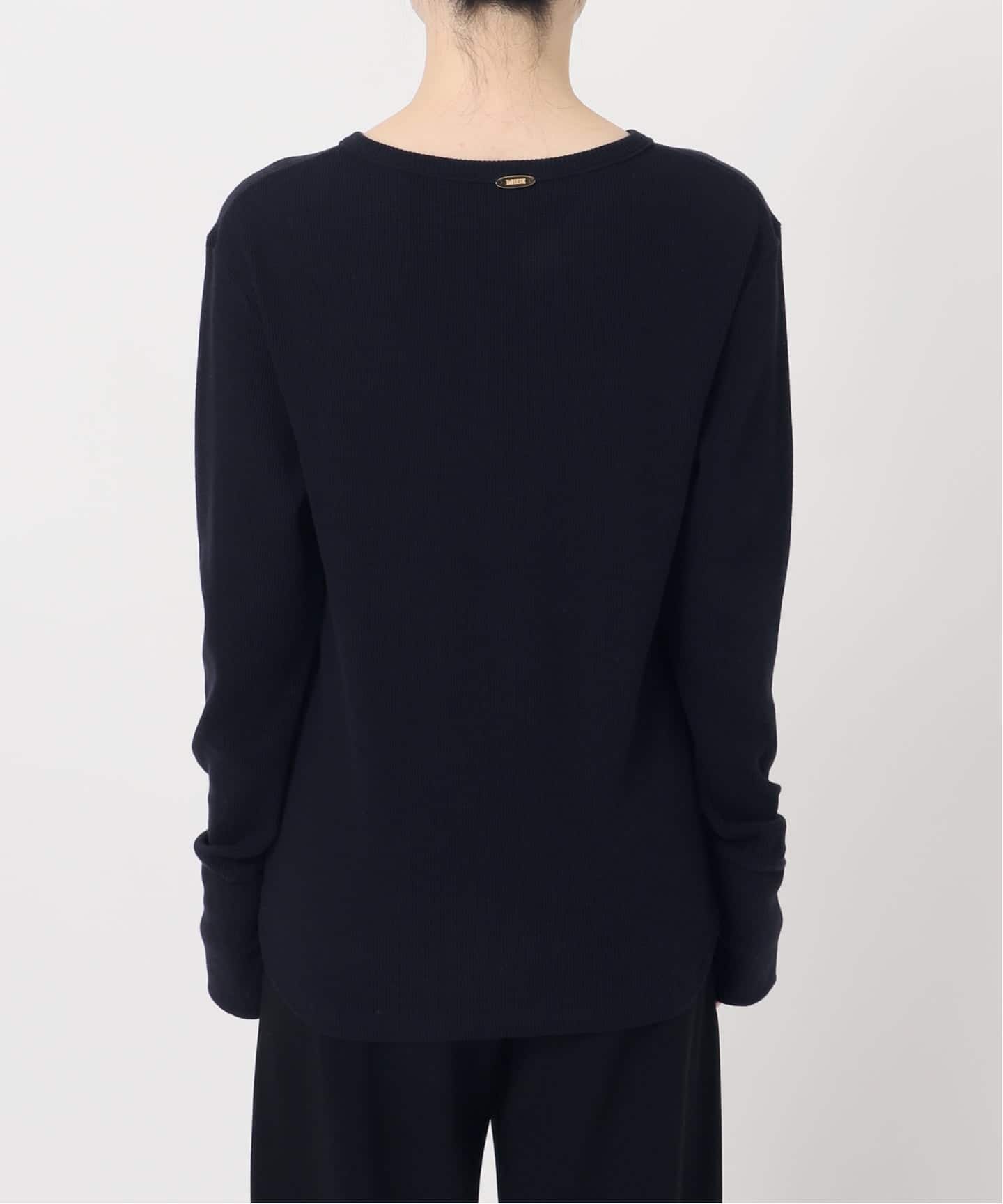 Deuxieme ClasseWOOLY WAFFLE プルオーバー ネイビー WOOLY WAFFLE プルオーバー（Tシャツ／カットソー）｜Deuxieme Classe
