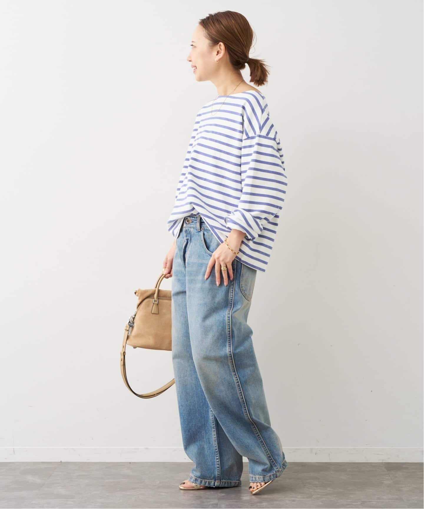 新品試着のみ　ドゥーズィエムクラス　HAZYBORDER プルオーバー HAZYBORDER プルオーバー（Tシャツ／カットソー）｜Deuxieme Classe
