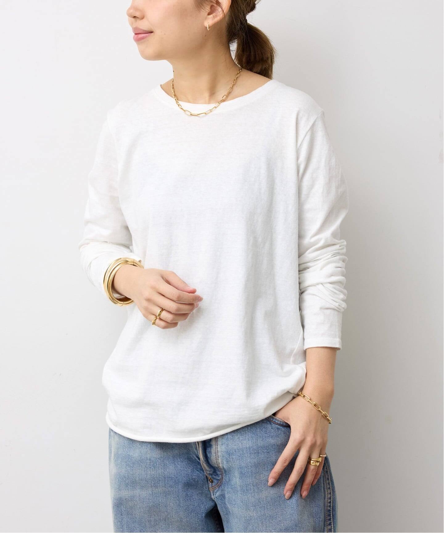 新品 ドゥーズィエムクラス Layering Tシャツ ホワイト 追加 Layering Tシャツ（Tシャツ／カットソー）｜Deuxieme Classe