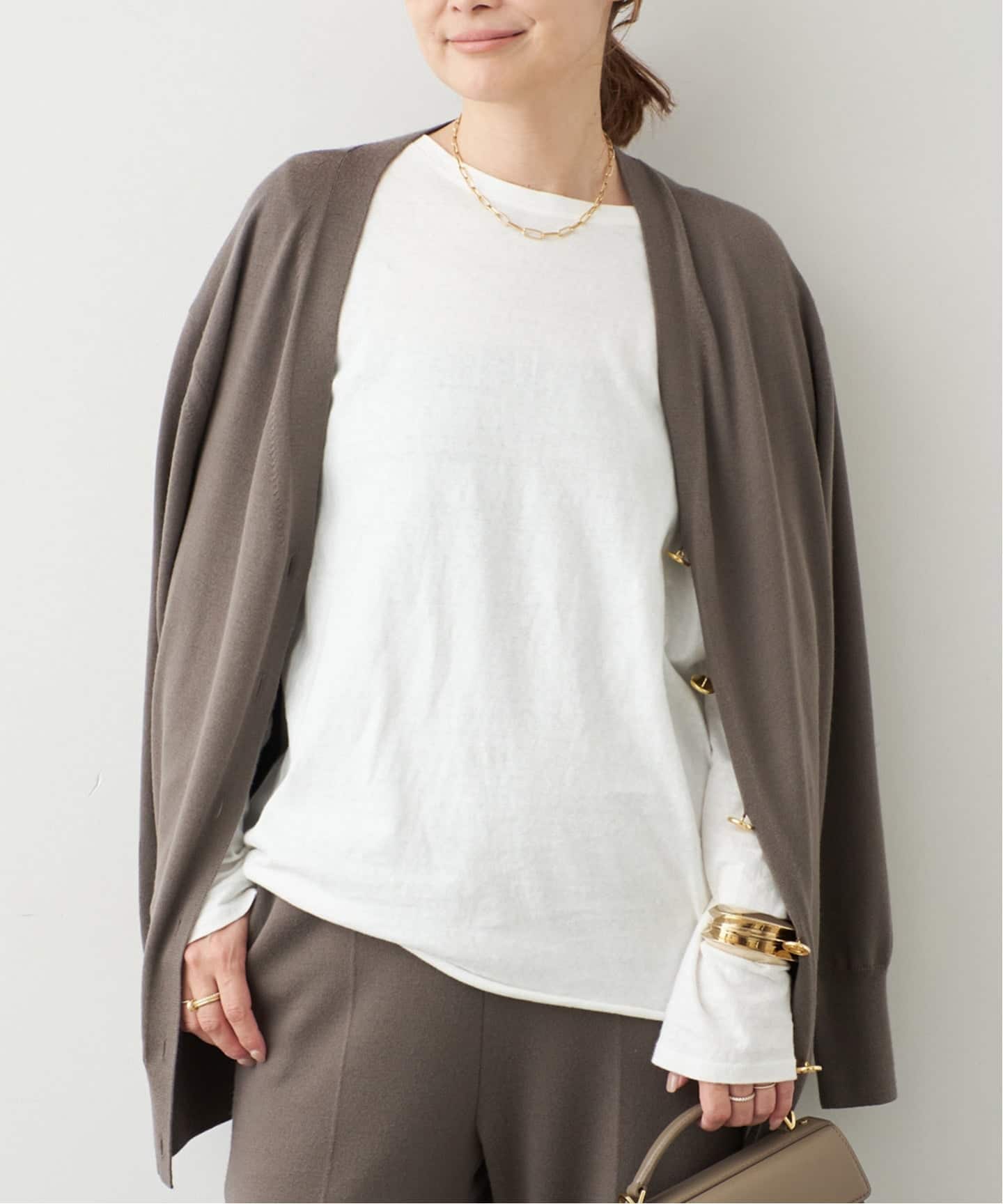 新品  Layering Tシャツ   ホワイト Deuxieme Classe（ドゥーズィエムクラス） tシャツ * 追加 Layering T