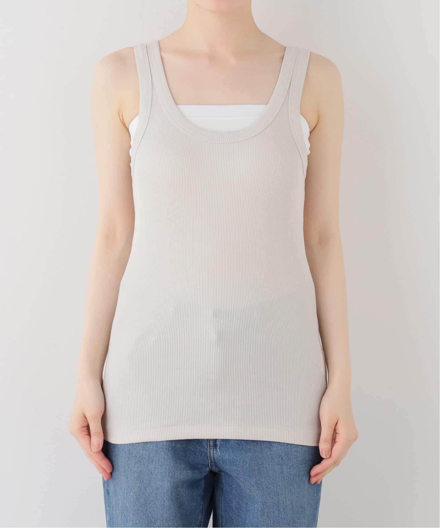 【新品未使用タグ付き】　Deuxieme Classe RIBタンクトップ 追加 rib タンクトップ（タンクトップ）｜MUSE de Deuxieme Classe