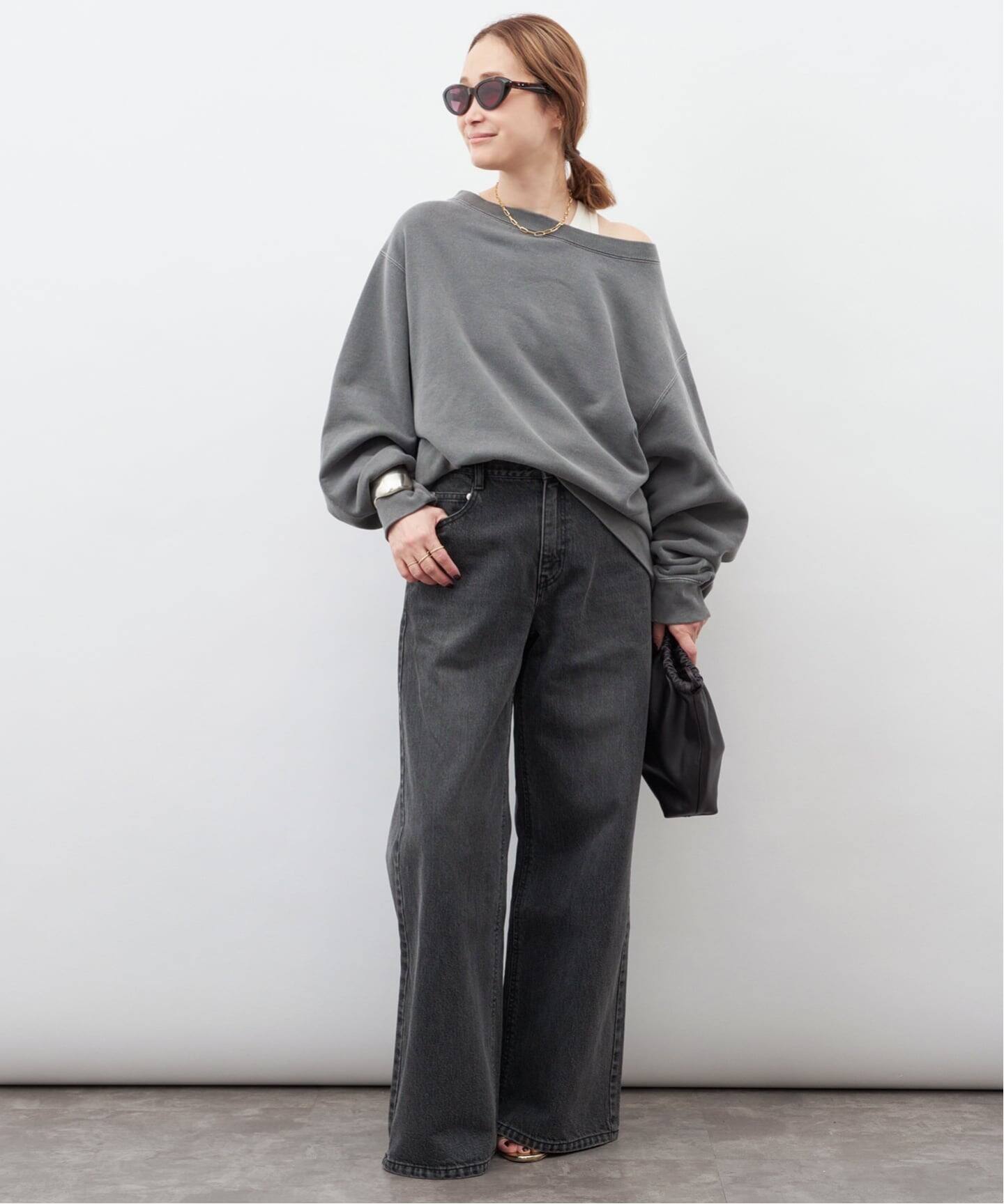 予約》*Vintage Off Shoulder プルオーバー（スウェット）｜Deuxieme