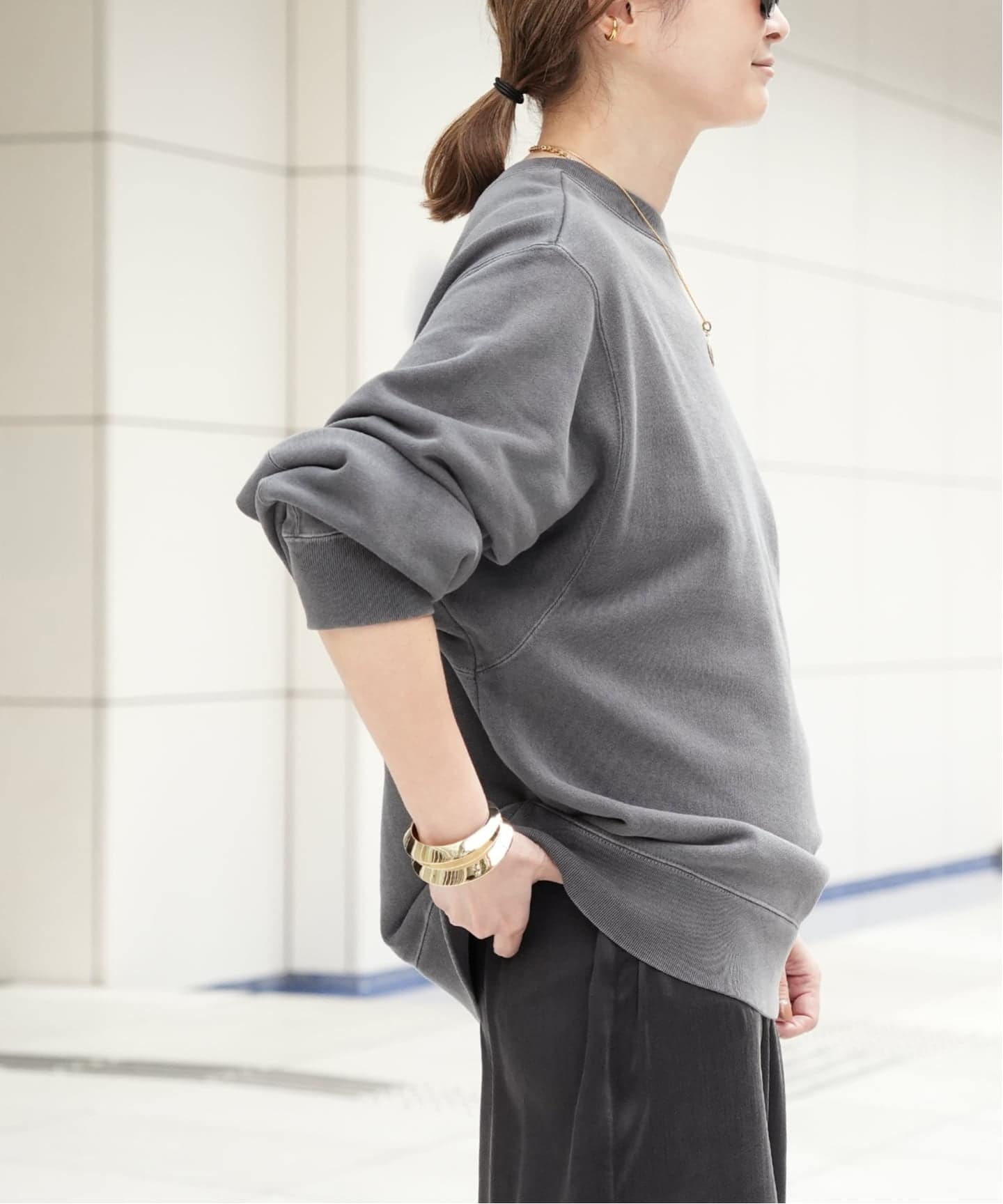 Vintage Off Shoulder プルオーバー（スウェット）｜Deuxieme Classe