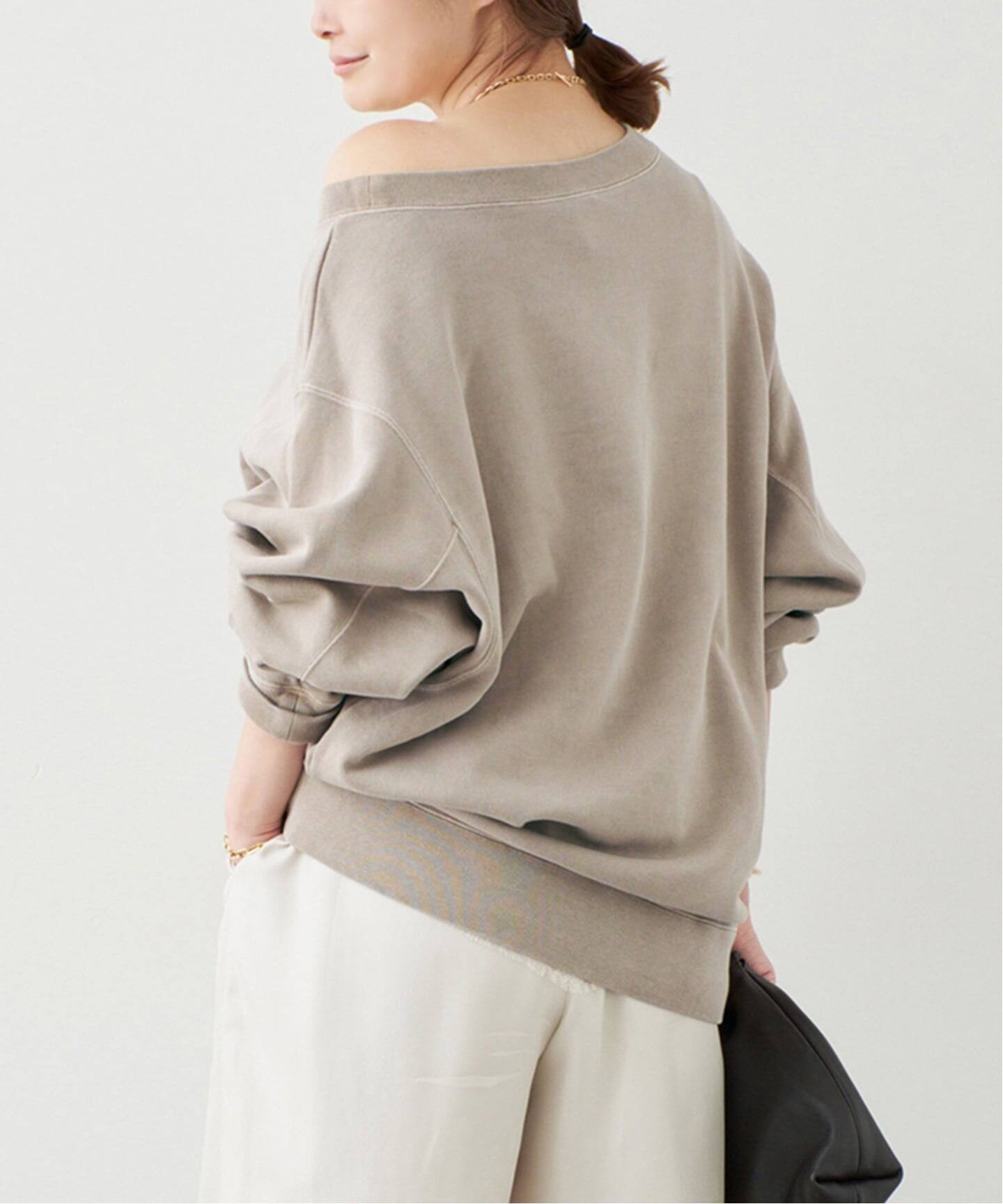 ヴィンテージ　オフショルダープルオーバー　ドゥーズィエムクラス Vintage Off Shoulder プルオーバー（スウェット）｜Deuxieme Classe