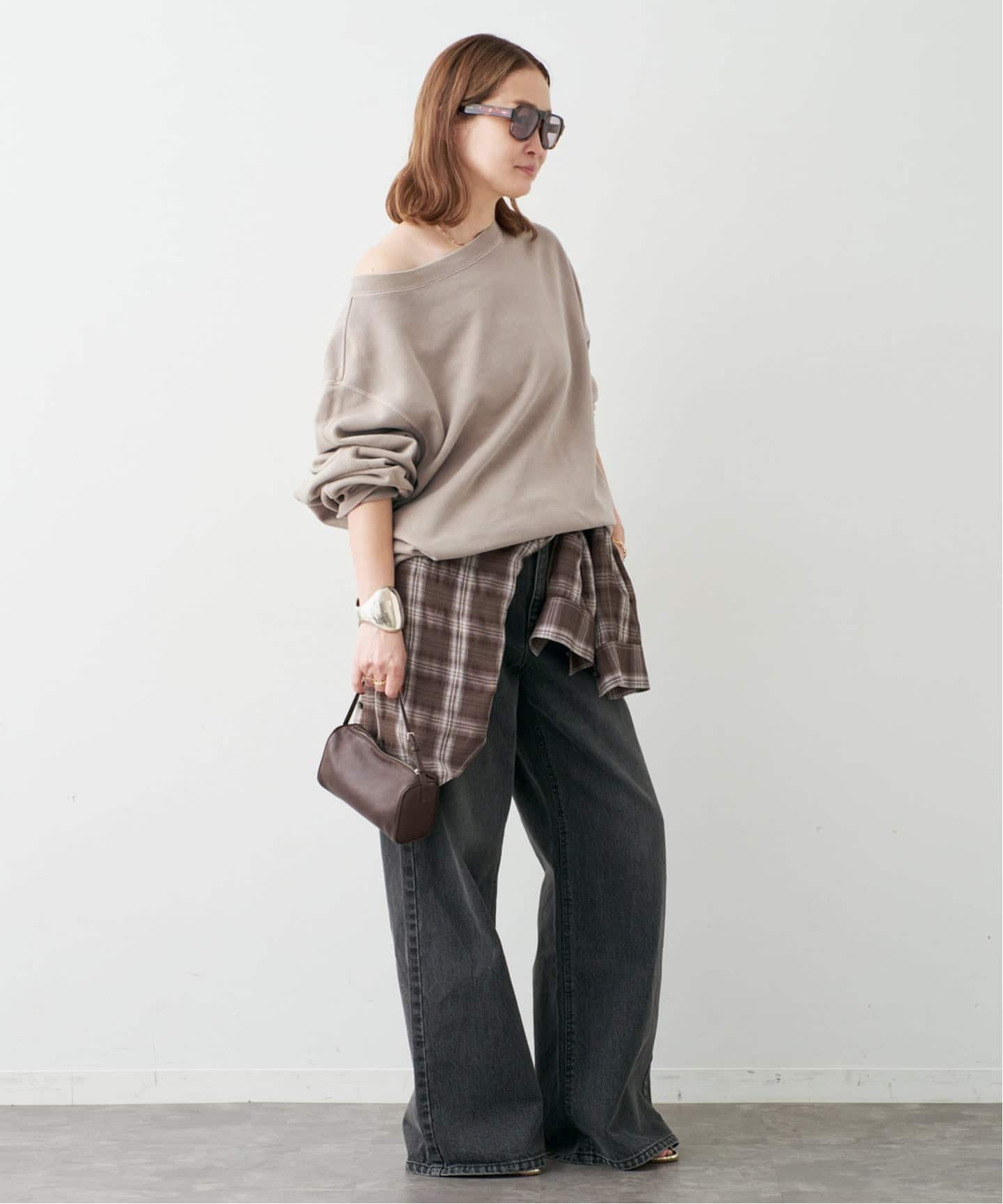 予約》*Vintage Off Shoulder プルオーバー（スウェット）｜Deuxieme