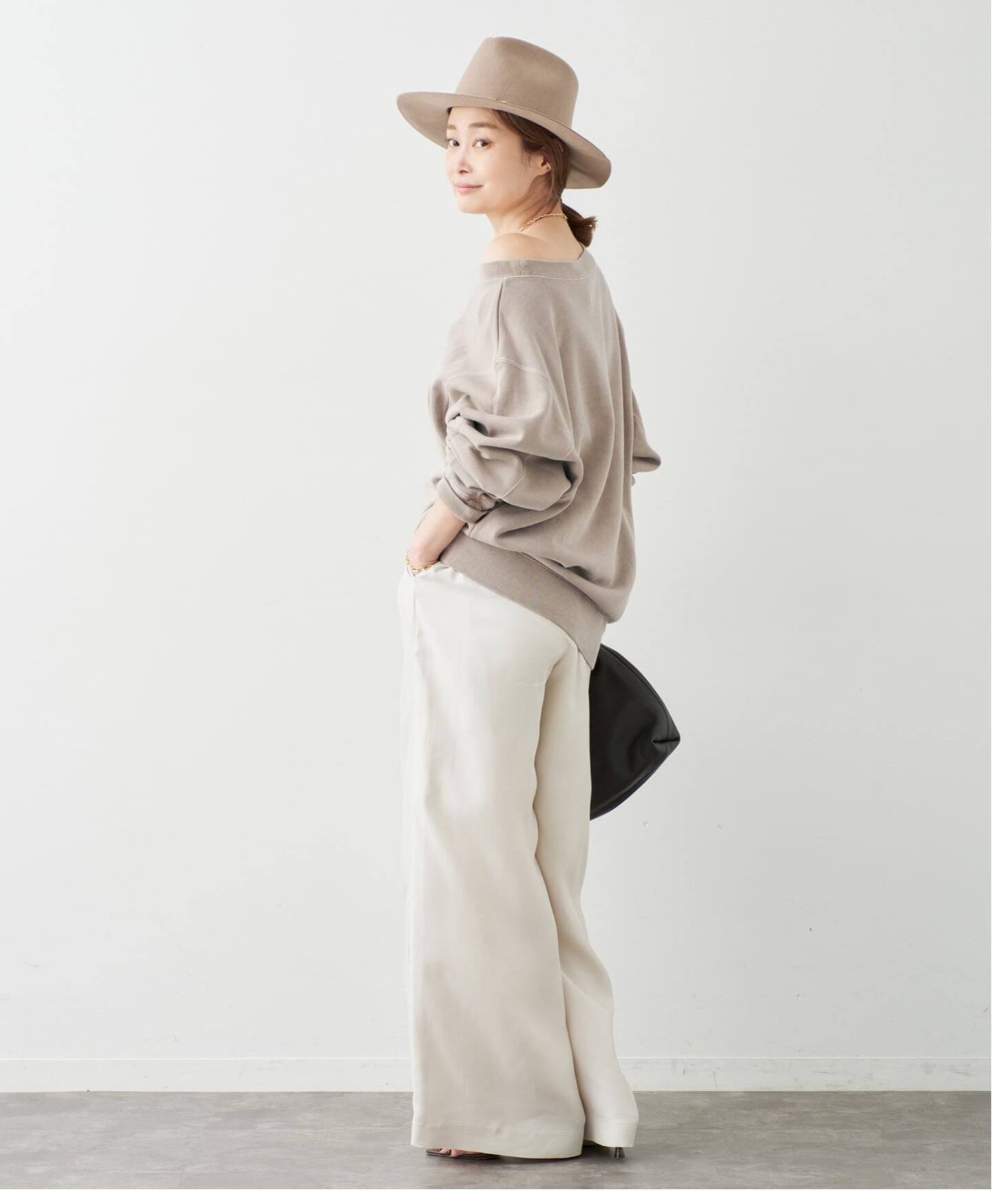 予約》*Vintage Off Shoulder プルオーバー（スウェット）｜Deuxieme