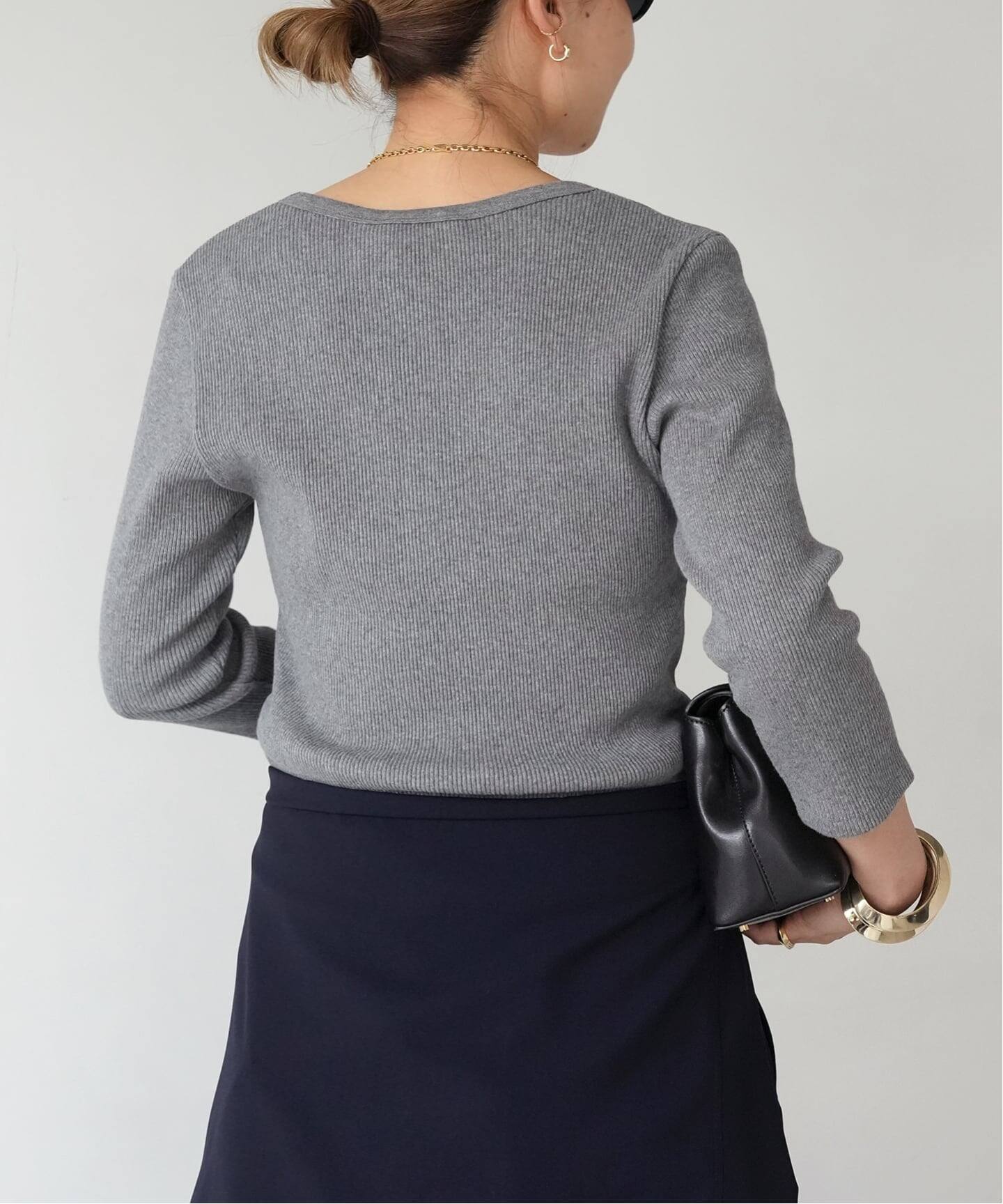 DeuxiemeClasse RIB プルオーバー Rib Open Neck プルオーバー（Tシャツ／カットソー）｜Deuxieme Classe