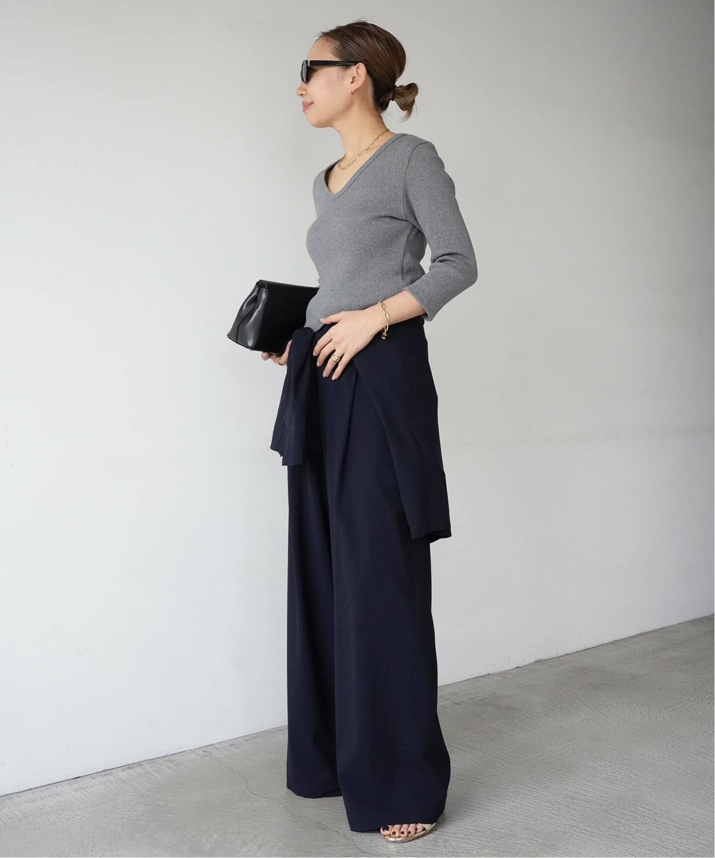 ドゥーズィエムクラスLIKE Rib Open Neck プルオーバー Rib Open Neck プルオーバー（Tシャツ／カットソー）｜Deuxieme Classe