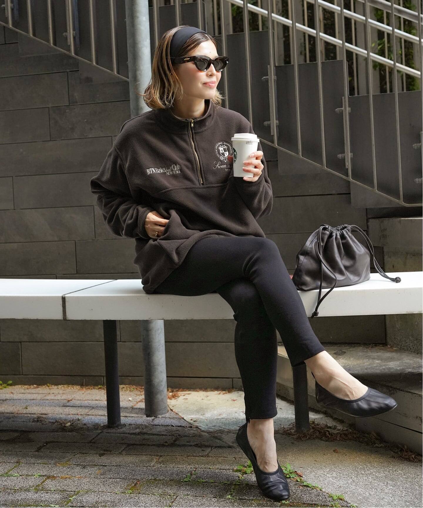 BTN Half Zip フリース（その他トップス）｜Deuxieme Classe 