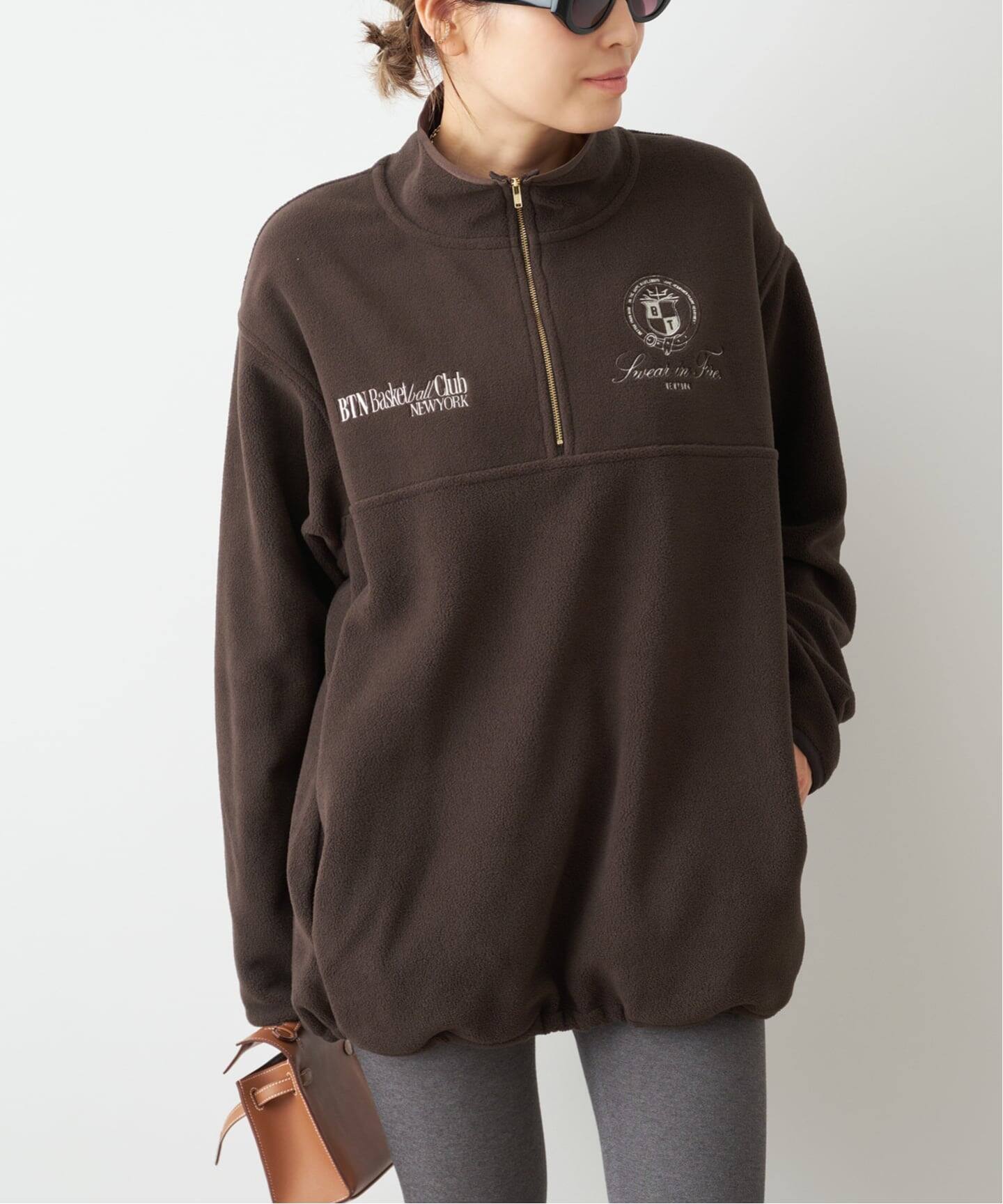 BTN Half Zip フリース（その他トップス）｜Deuxieme Classe